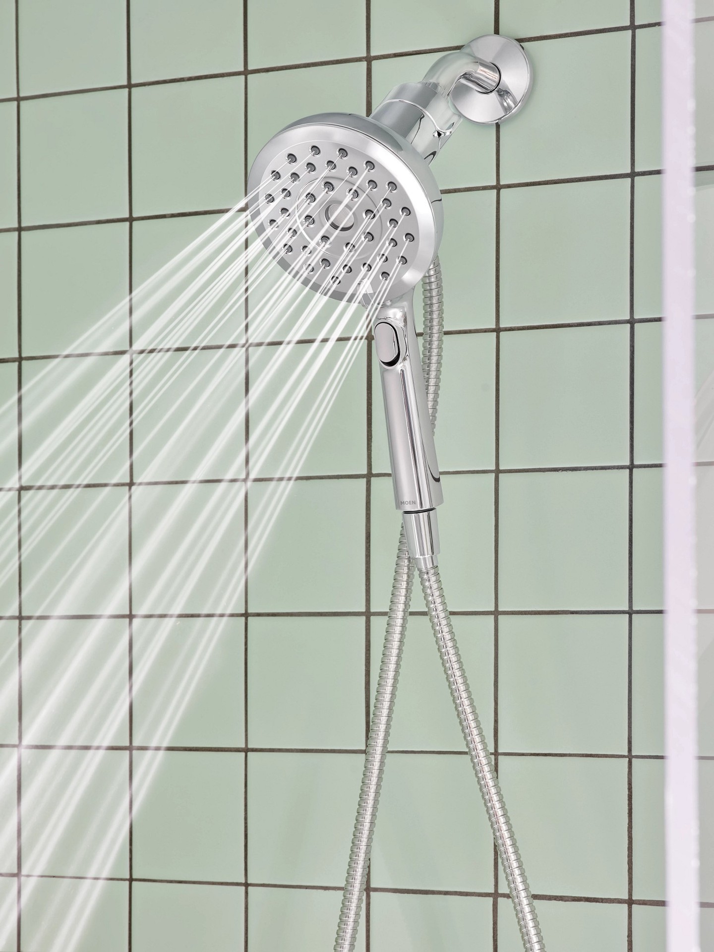 slide 5 of 6, Moen Verso 8.0 -Spray Chrome 5-in Handheld Shower Head 1.75 GPM, 1 ct