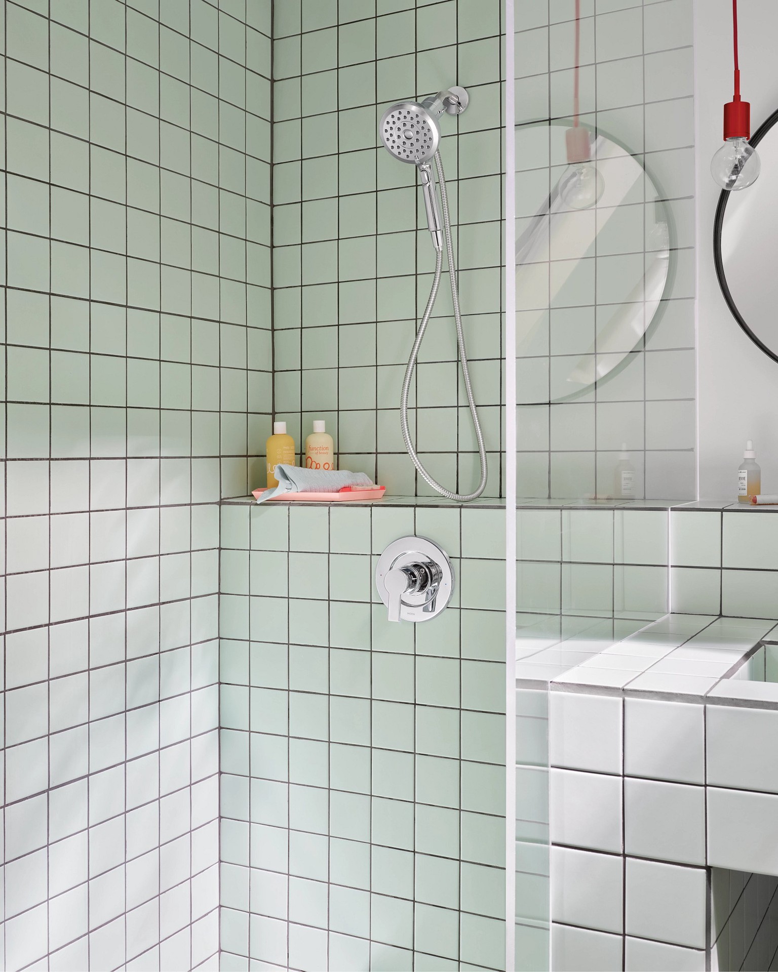 slide 4 of 6, Moen Verso 8.0 -Spray Chrome 5-in Handheld Shower Head 1.75 GPM, 1 ct