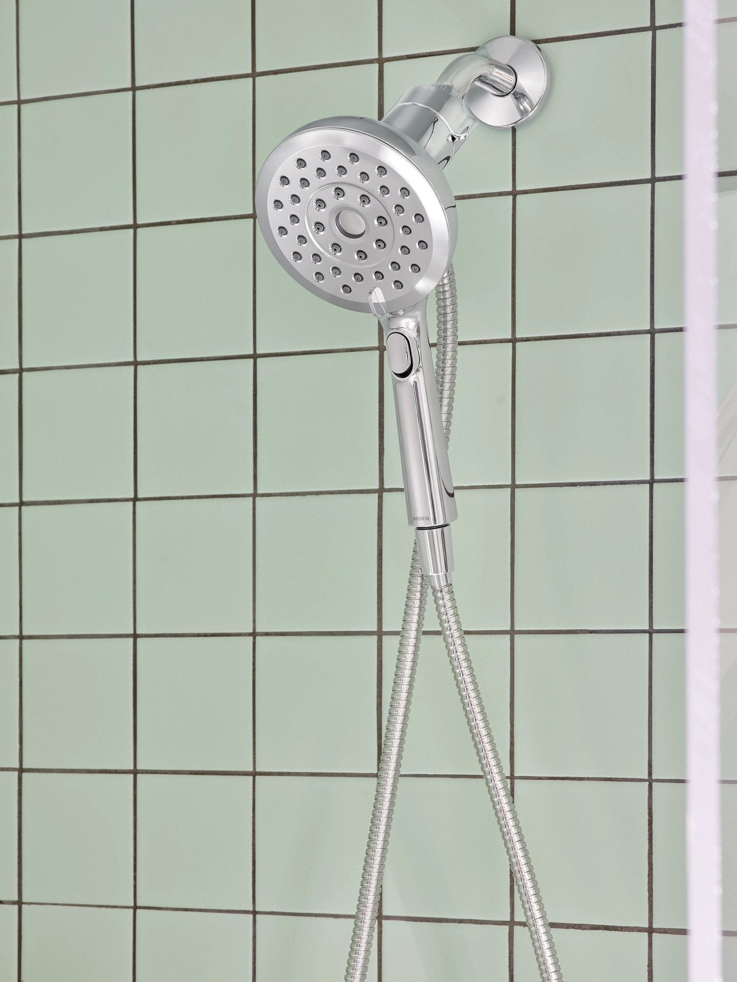 slide 2 of 6, Moen Verso 8.0 -Spray Chrome 5-in Handheld Shower Head 1.75 GPM, 1 ct