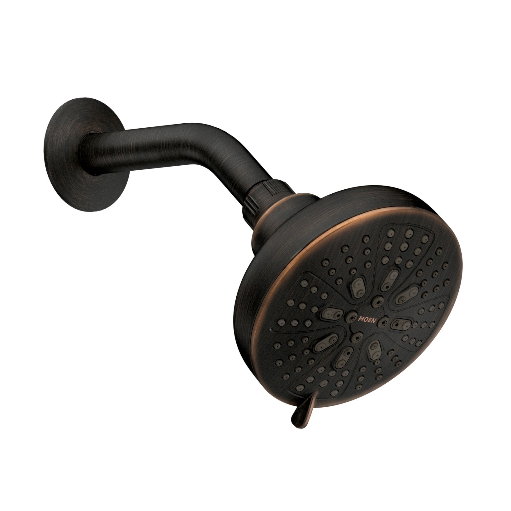 slide 1 of 6, Moen HydroEnergetix 8.0 -Spray Mediterranean Bronze 4.75-in Shower Head 1.75 GPM, 1 ct
