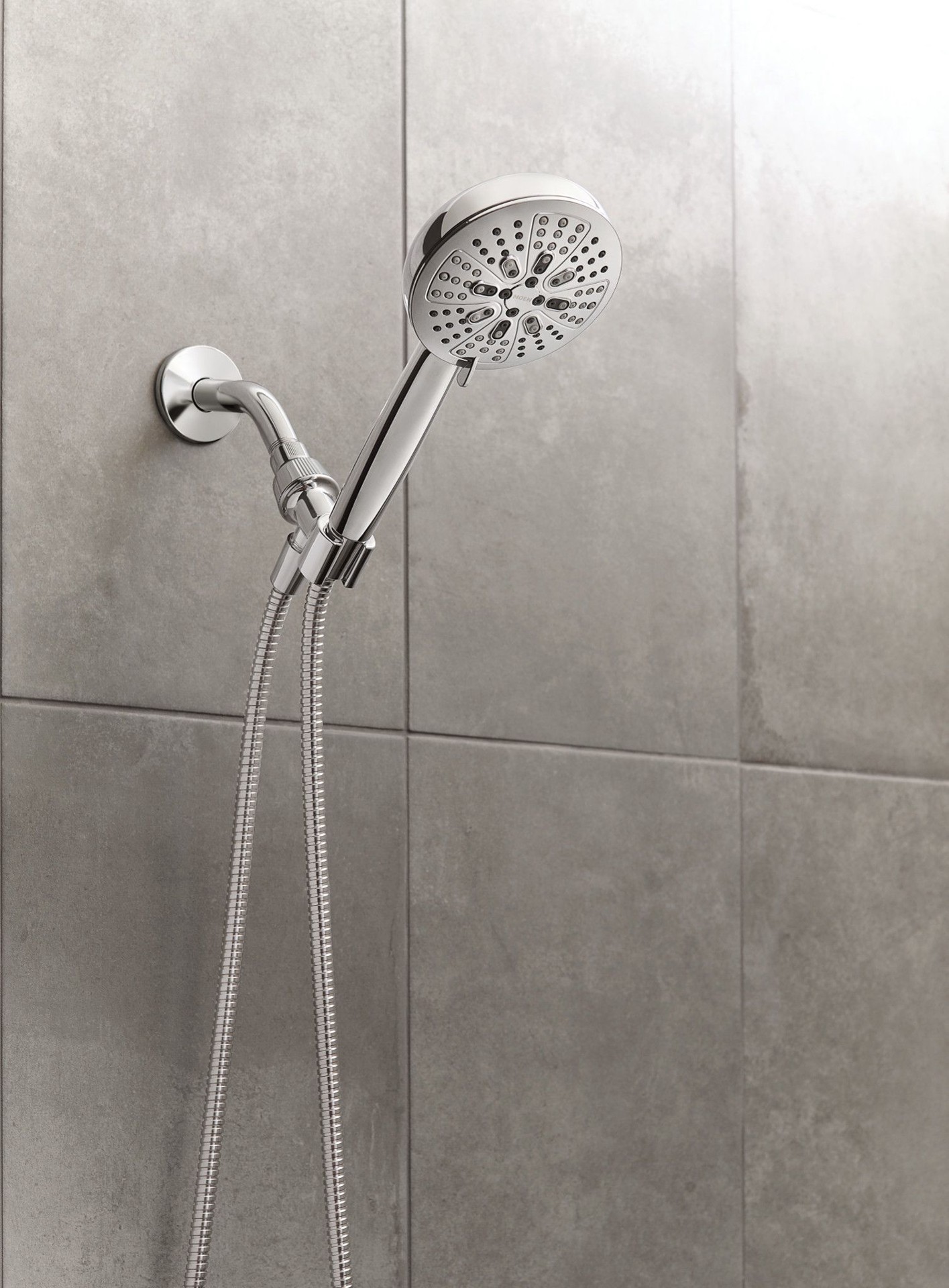 slide 2 of 6, Moen HydroEnergetix 8 -Spray Chrome Handheld Shower Head 1.75 GPM, 1 ct