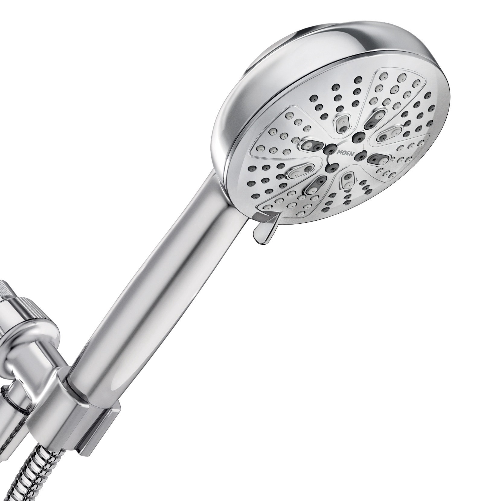 slide 4 of 6, Moen HydroEnergetix 8 -Spray Chrome Handheld Shower Head 1.75 GPM, 1 ct