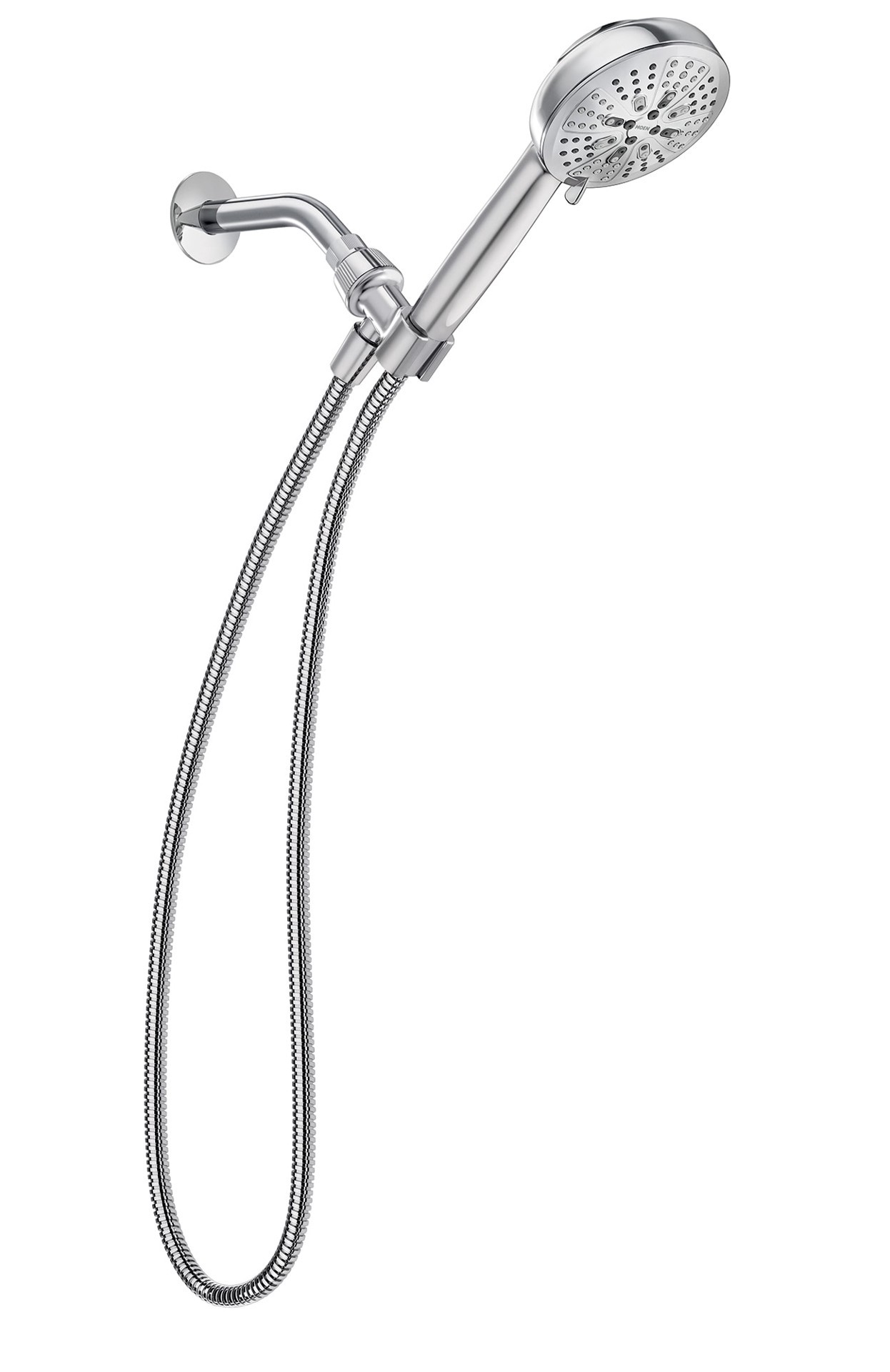 slide 1 of 6, Moen HydroEnergetix 8 -Spray Chrome Handheld Shower Head 1.75 GPM, 1 ct