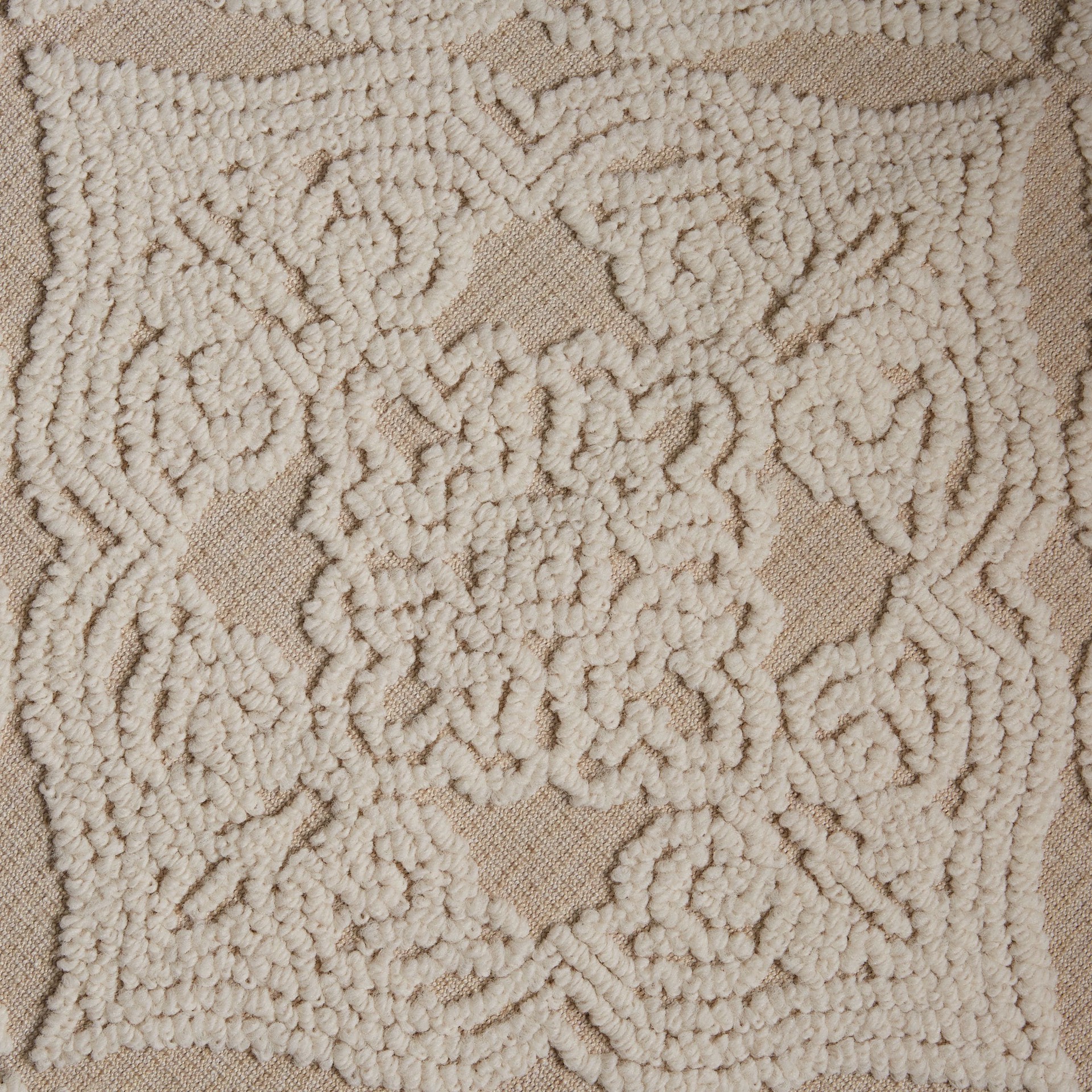 slide 2 of 6, allen + roth 2 x 4 (ft) Loomed Natural Ivory Rectangular Indoor Medallion Machine washable Throw rug, 1 ct