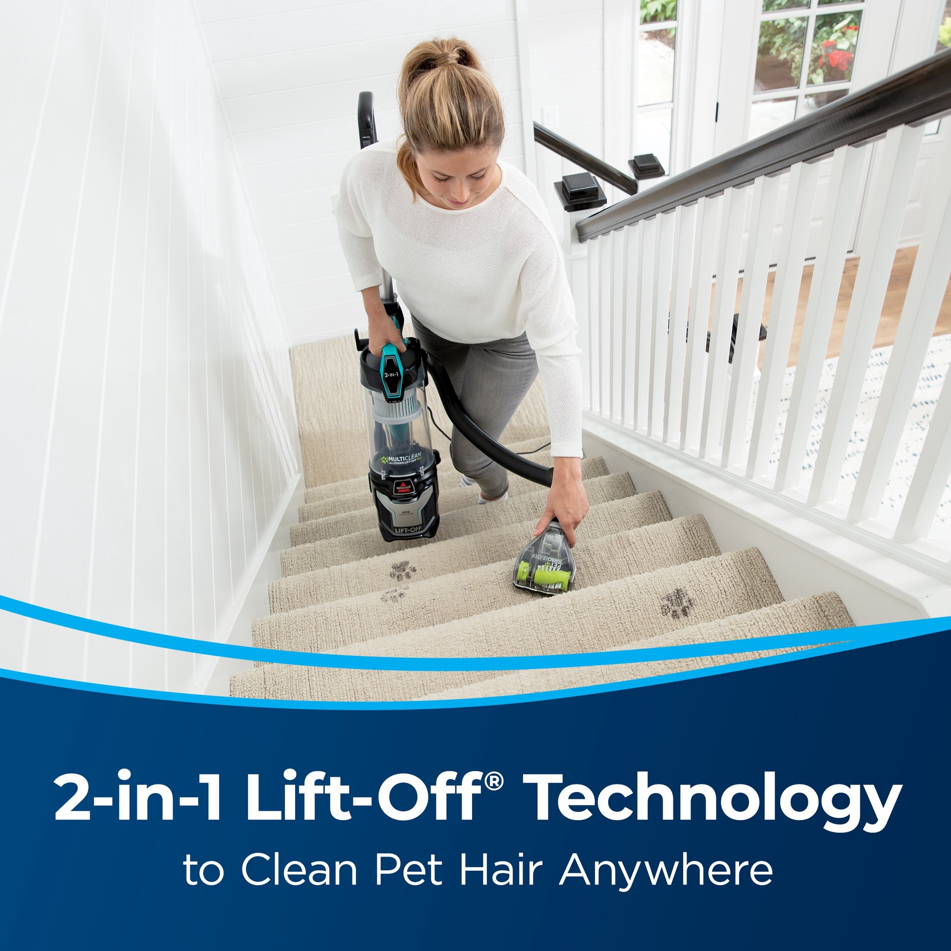 slide 3 of 6, BISSELL MultiClean Allergen Bagless Pet Upright Vacuum Cleaner with HEPA Filter, 1 ct
