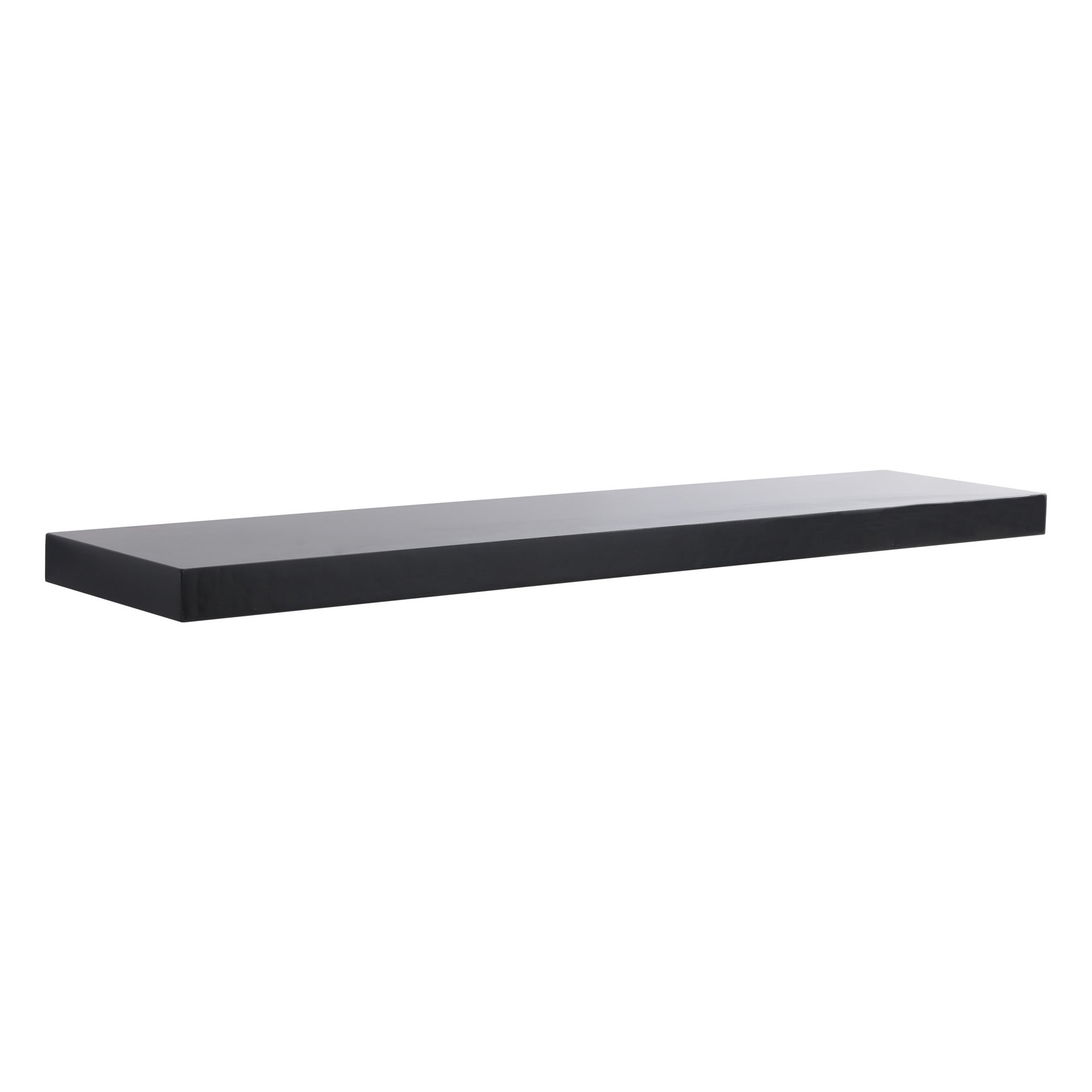 slide 3 of 6, Origin 21 35.43-in L x 7.87-in D x 1.5-in H Black Rectangular Floating Shelf, 1 ct