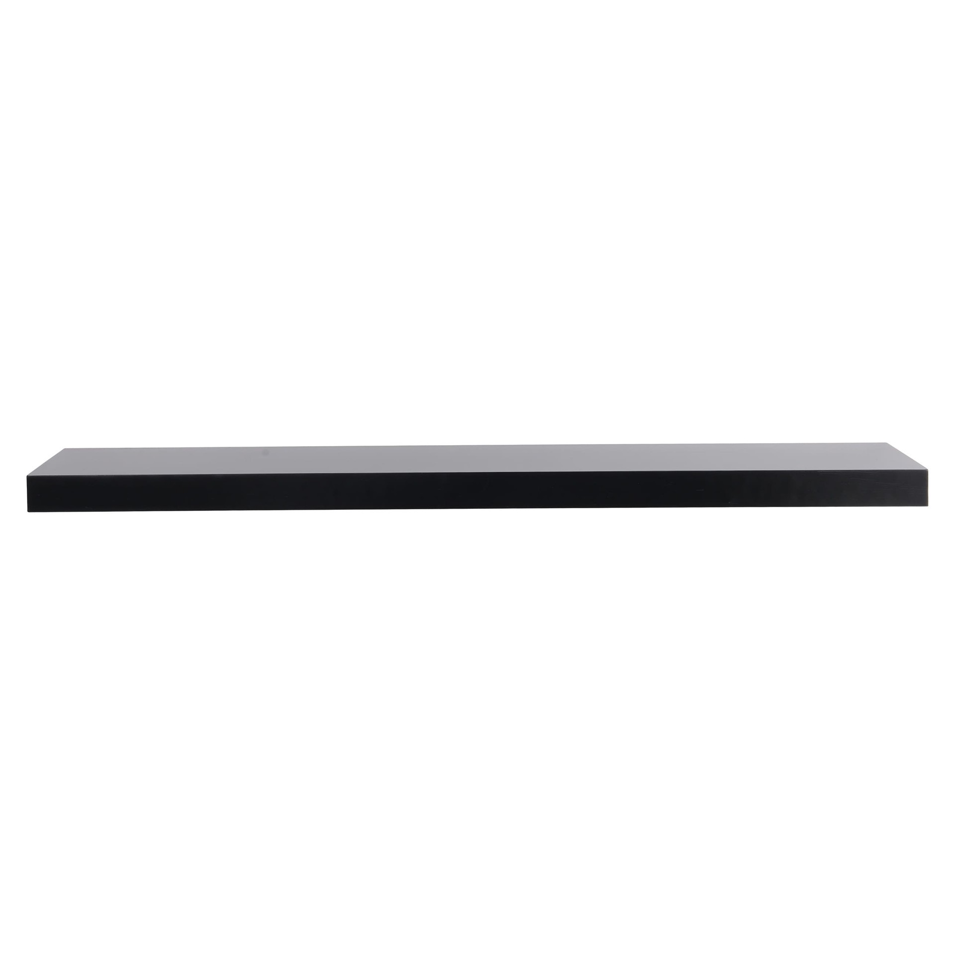 slide 5 of 6, Origin 21 35.43-in L x 7.87-in D x 1.5-in H Black Rectangular Floating Shelf, 1 ct