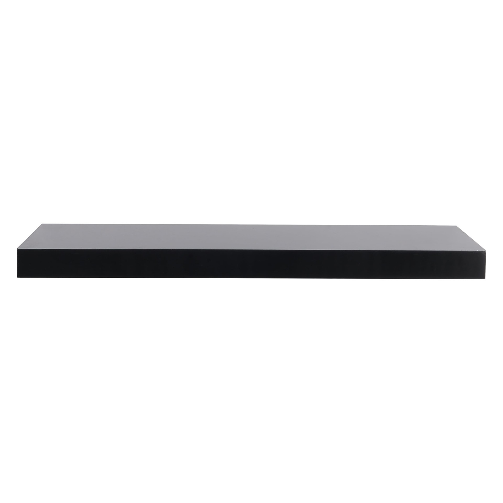 slide 3 of 5, Origin 21 23.62-in L x 7.87-in D x 1.5-in H Black Rectangular Floating Shelf, 1 ct