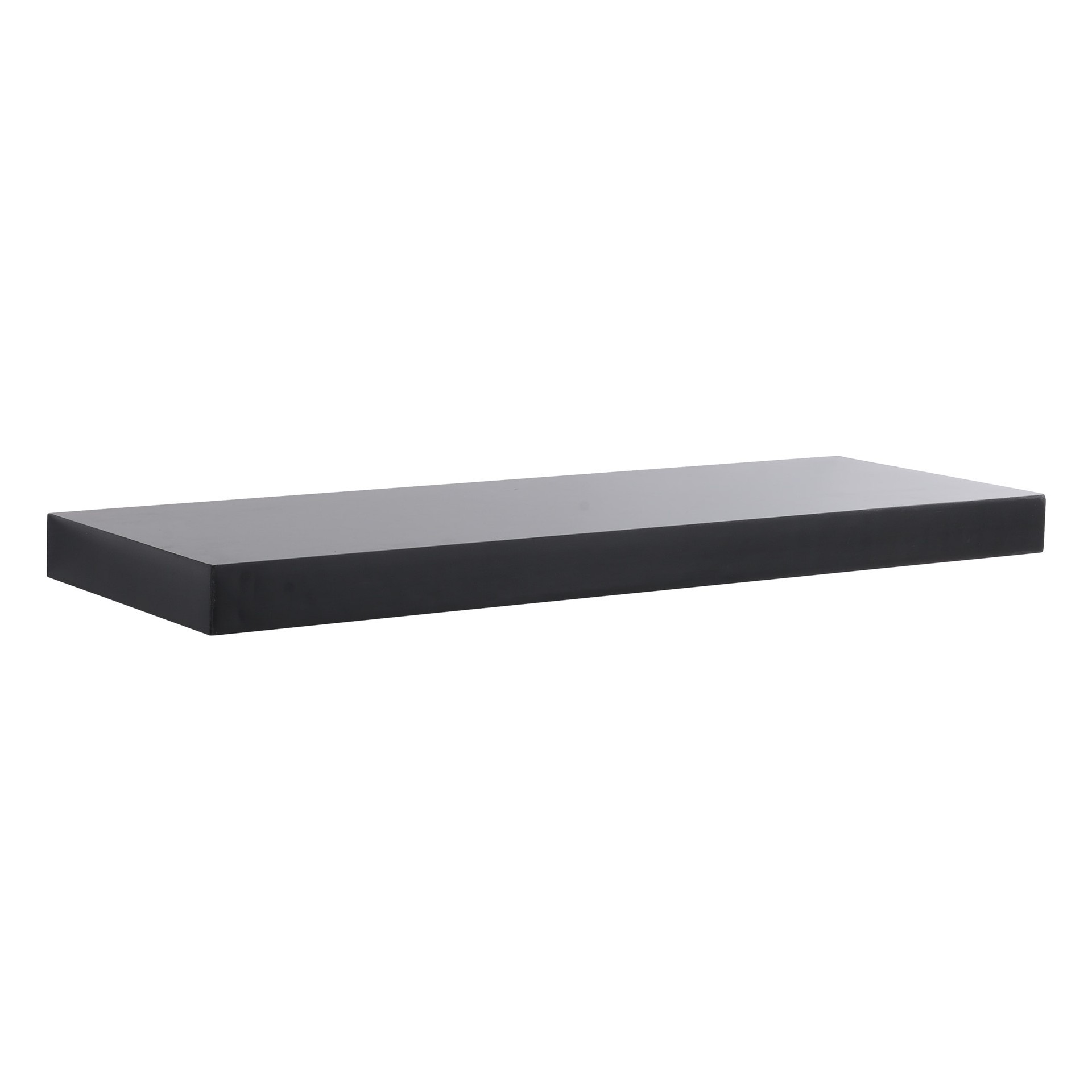 slide 4 of 5, Origin 21 23.62-in L x 7.87-in D x 1.5-in H Black Rectangular Floating Shelf, 1 ct