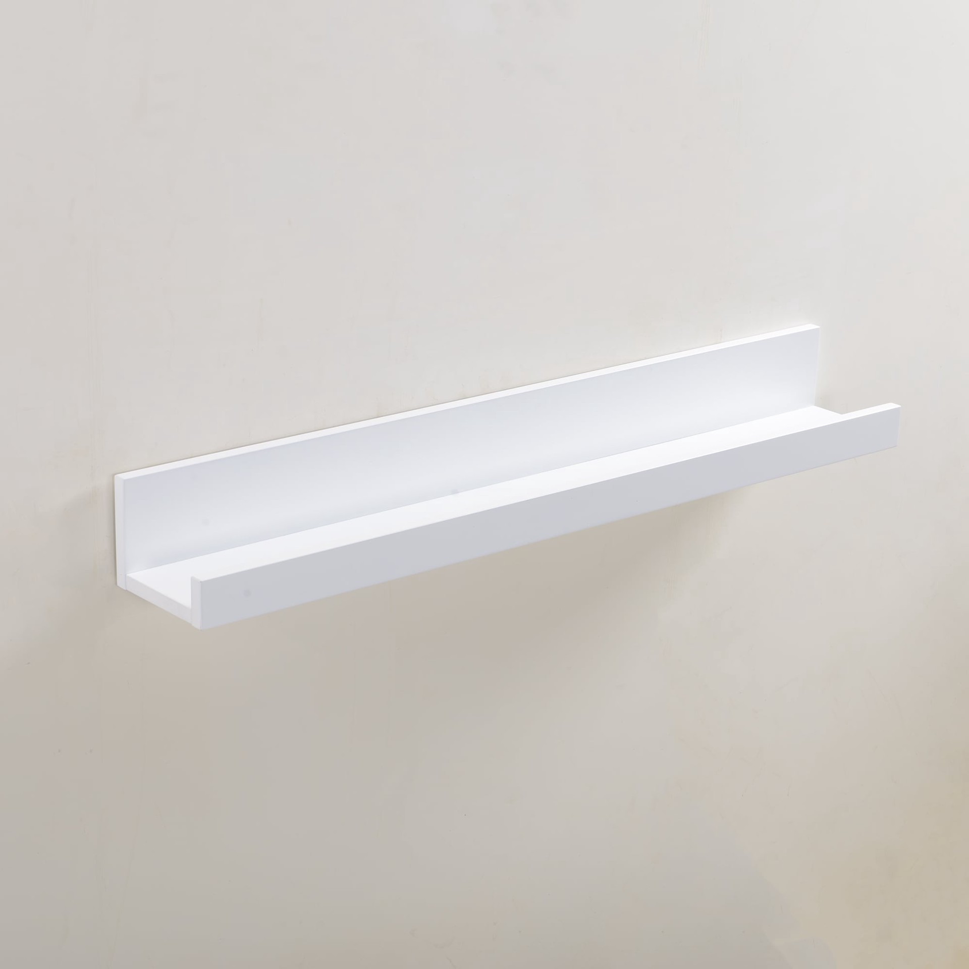 slide 1 of 1, allen + roth 30-in L x 4.49-in D x 3.54-in H White Rectangular Floating Shelf Decorative Shelf, 1 ct