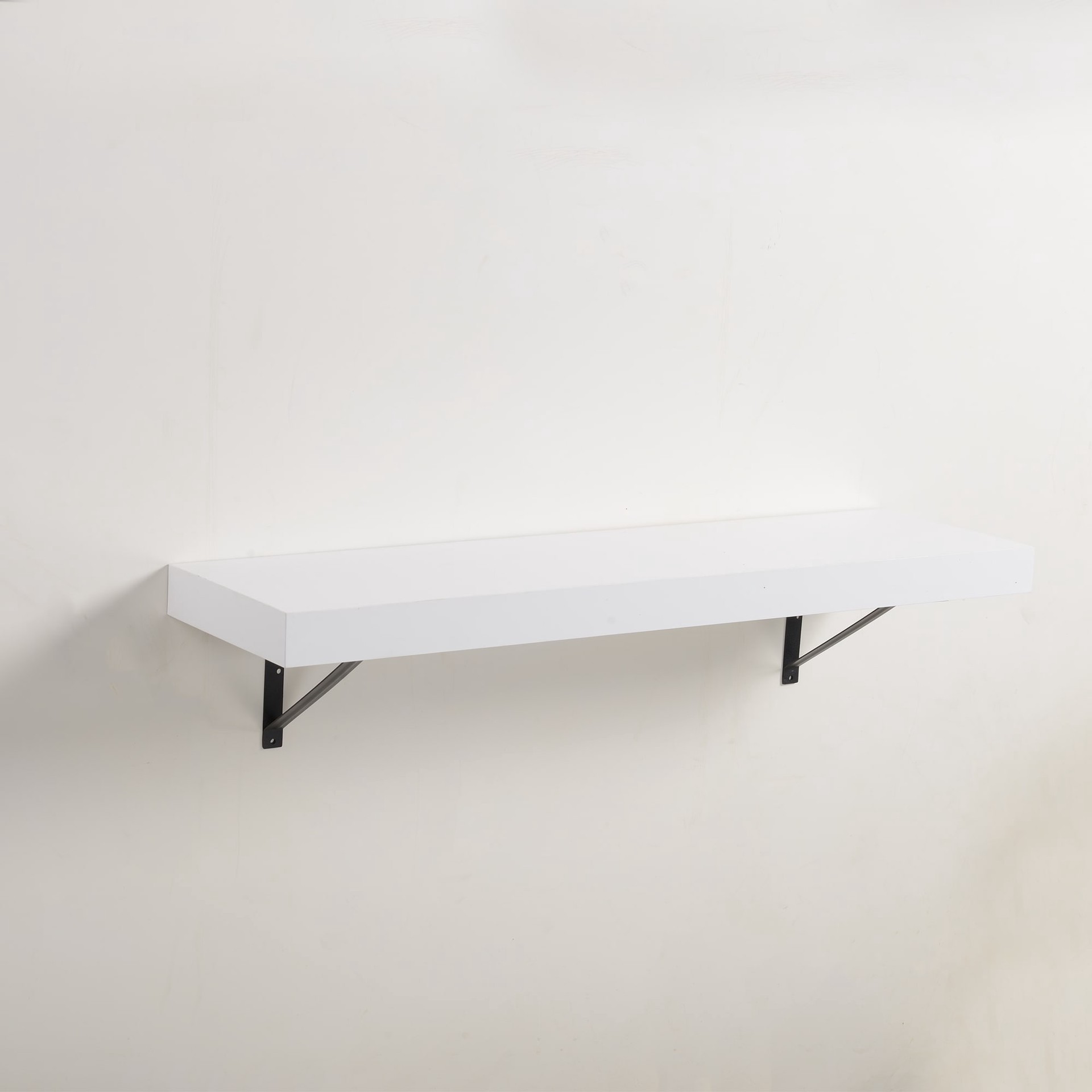 slide 1 of 1, allen + roth 35.43-in L x 9.49-in D x 7.76-in H White Rectangular Bracket Shelf Decorative Shelf, 1 ct