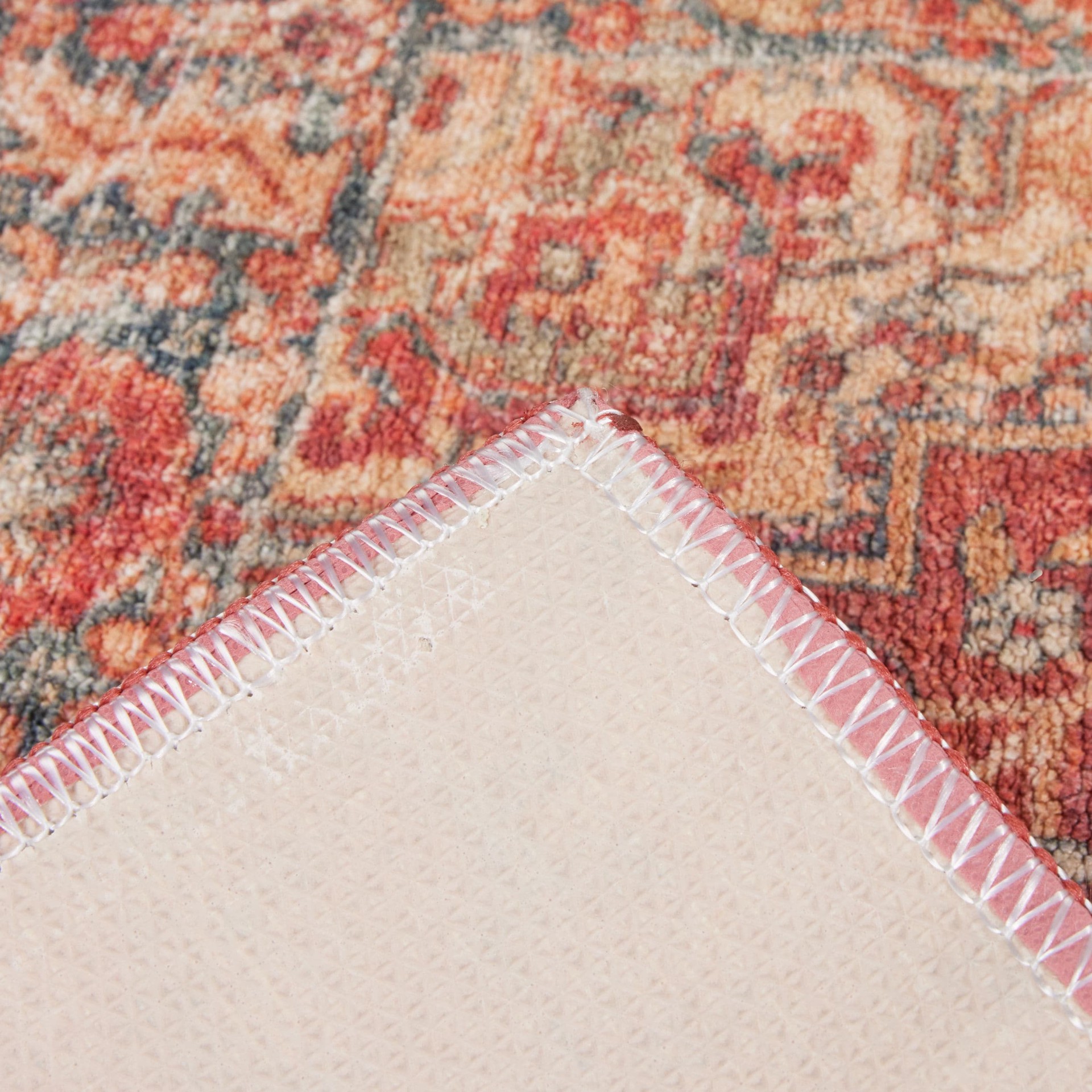 slide 3 of 6, allen + roth Terra Medallion 2 x 8 (ft) Loomed Rust Rectangular Indoor Medallion Persian Machine washable Pet Friendly Runner rug, 1 ct