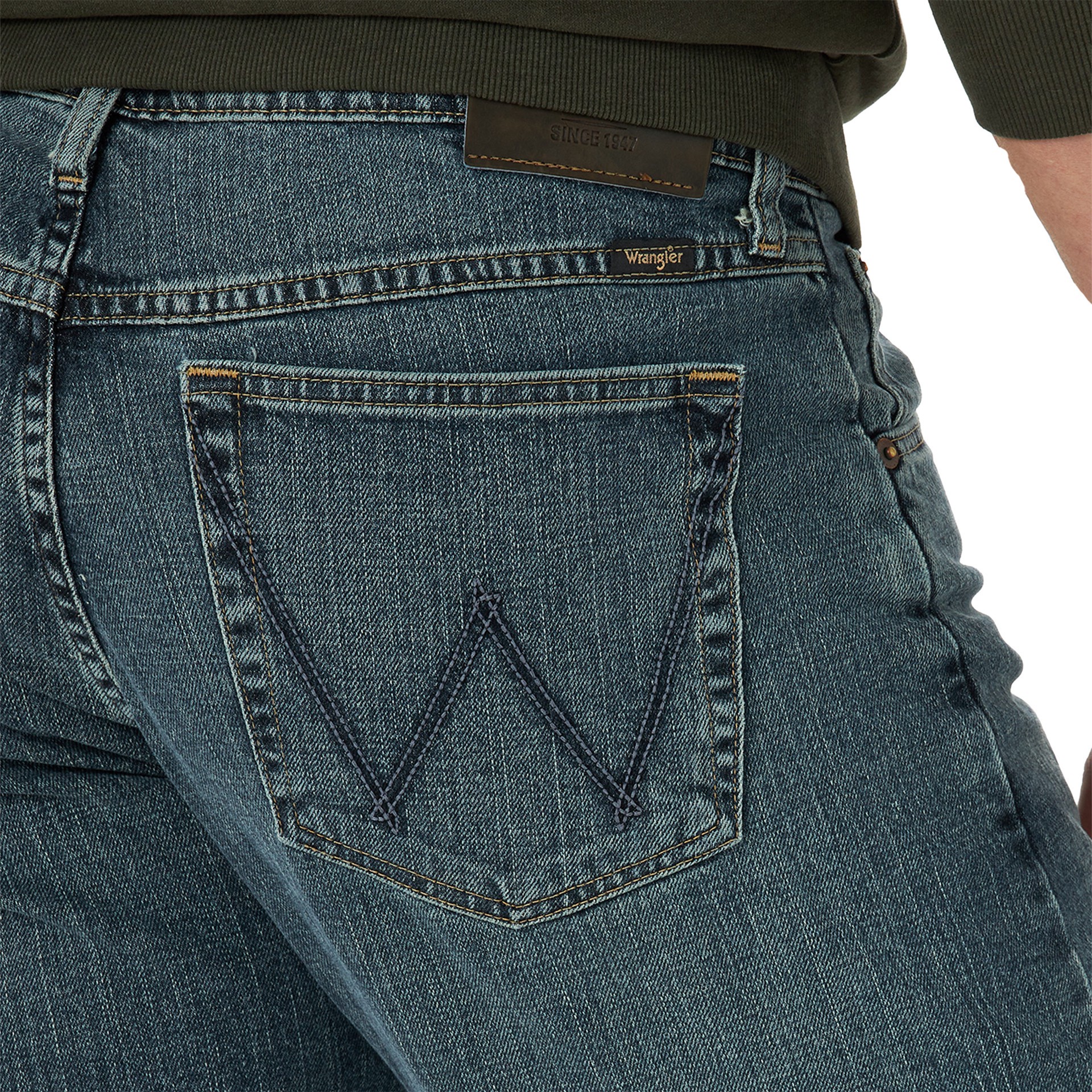 slide 2 of 4, Wrangler Men's Relaxed Fit Grey Tint Denim Jean work pants ( 32 x 30 ), 1 ct