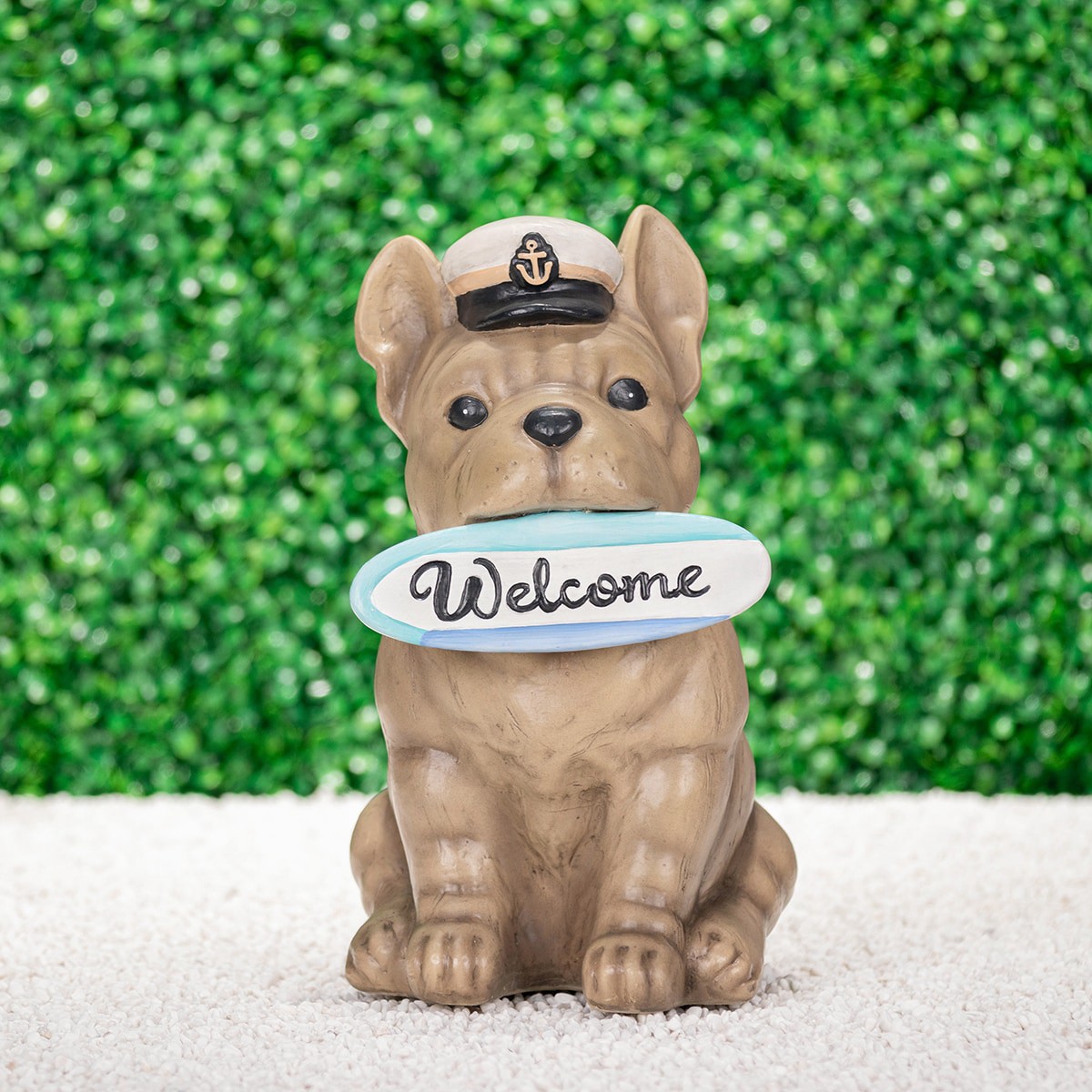 slide 3 of 6, Style Selections 13.50-in H x 7.88-in W Brown Dog Garden Statue, 1 ct