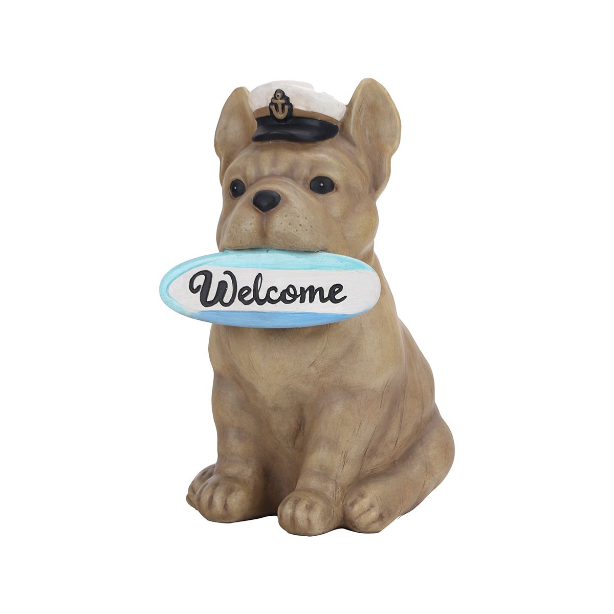 slide 1 of 6, Style Selections 13.50-in H x 7.88-in W Brown Dog Garden Statue, 1 ct