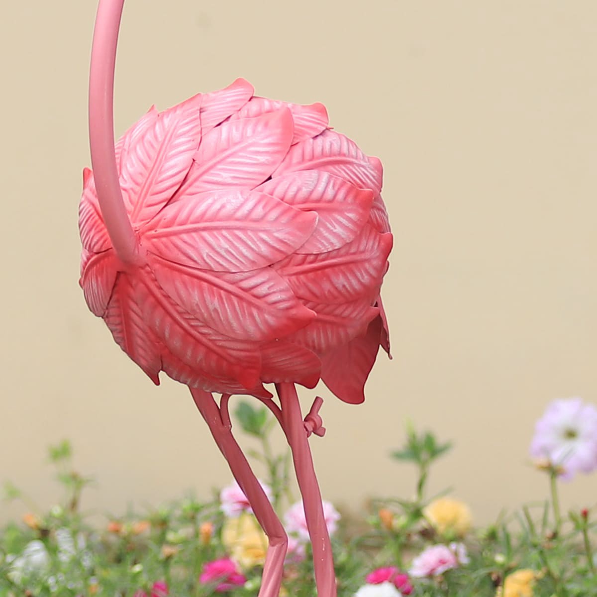 slide 5 of 6, Style Selections 36-in H x 9.5-in W Pink Flamingo Garden Statue, 1 ct
