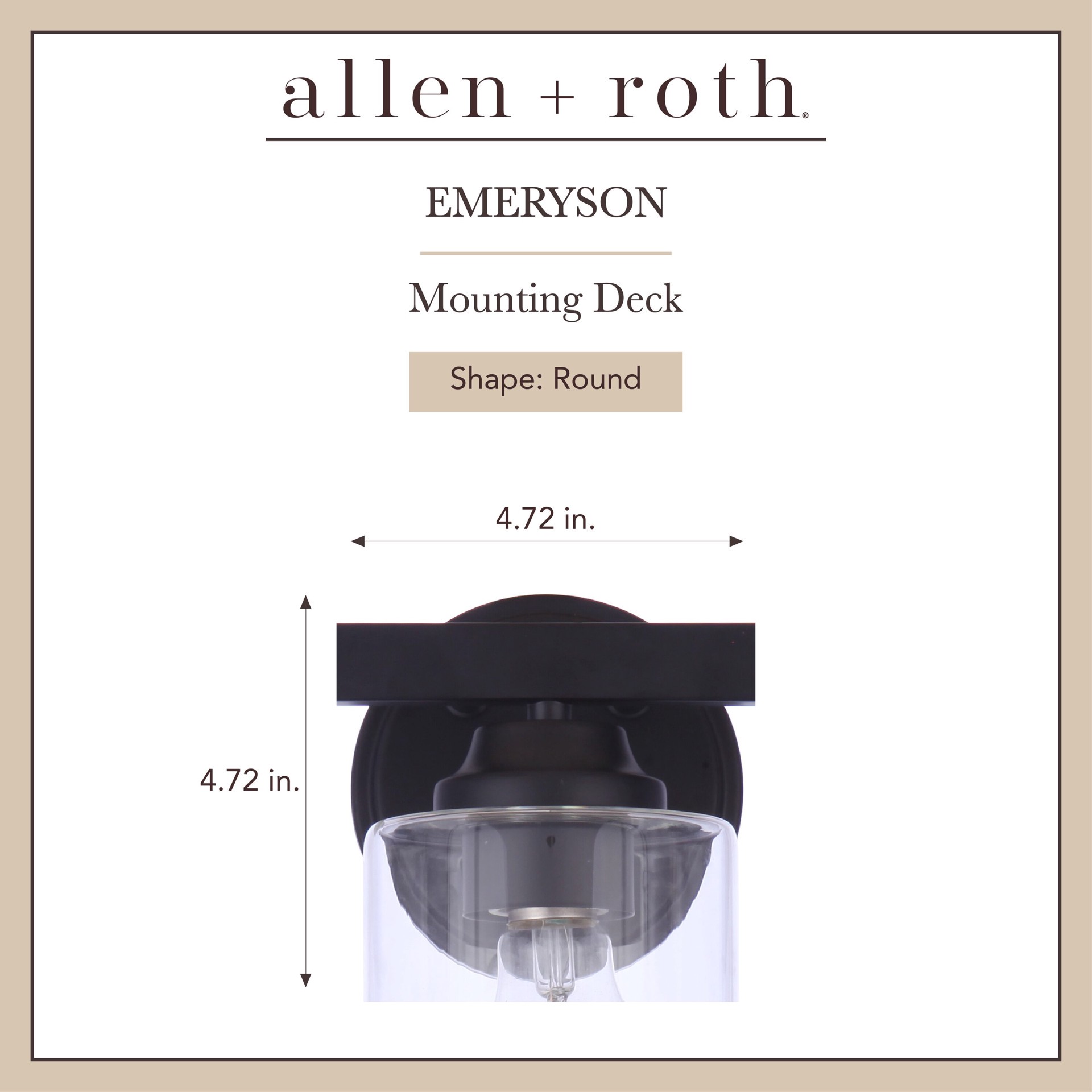 slide 4 of 6, allen + roth Emeryson 17.75-in 3 -Light Matte Black Transitional Vanity light, 1 ct