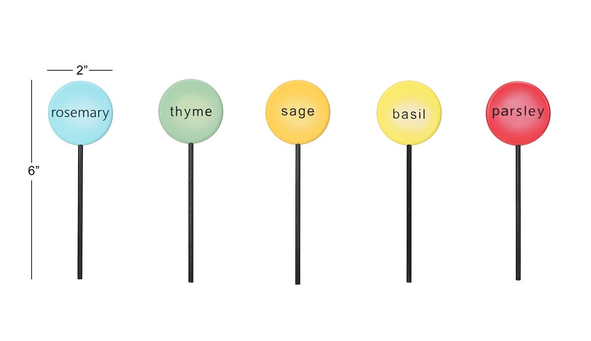 slide 2 of 6, Style Selections 6-in Colorful Plastic Assorted Stake, 1 ct