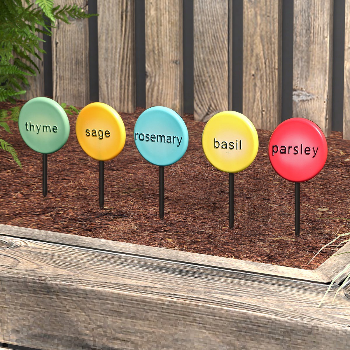 slide 3 of 6, Style Selections 6-in Colorful Plastic Assorted Stake, 1 ct
