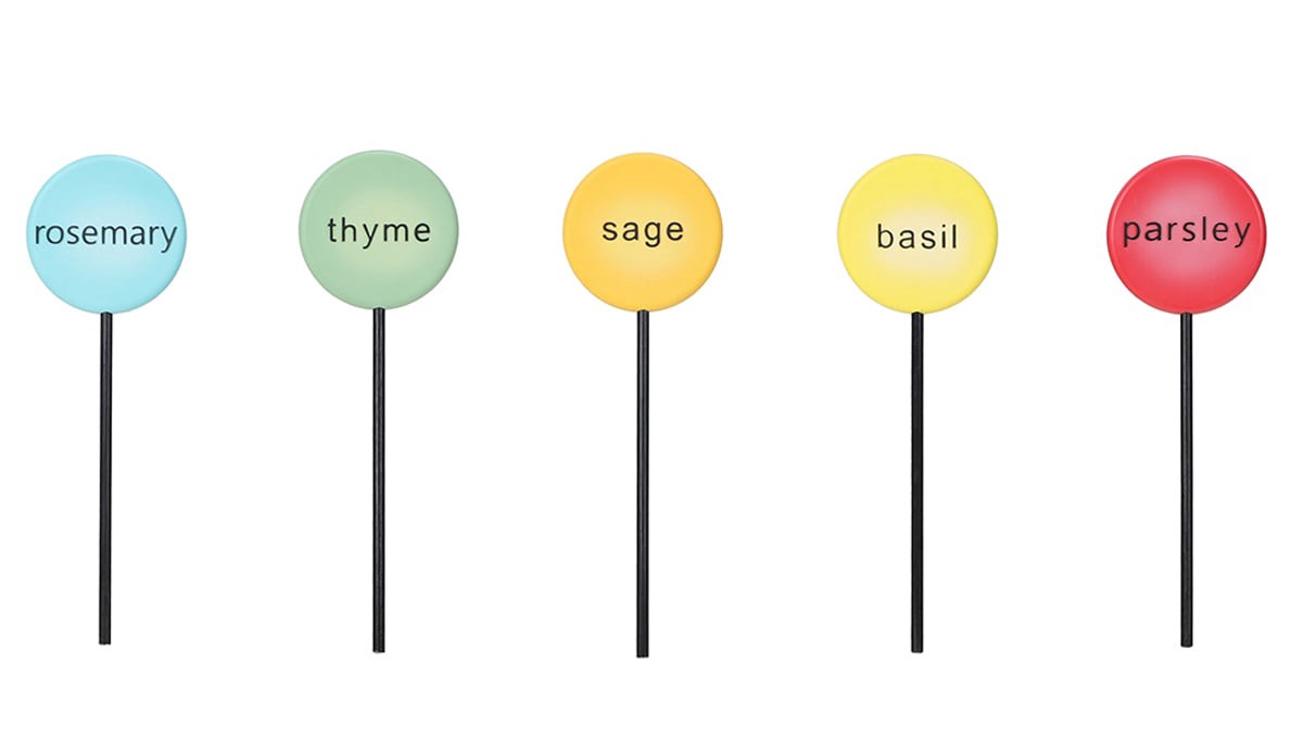 slide 1 of 6, Style Selections 6-in Colorful Plastic Assorted Stake, 1 ct
