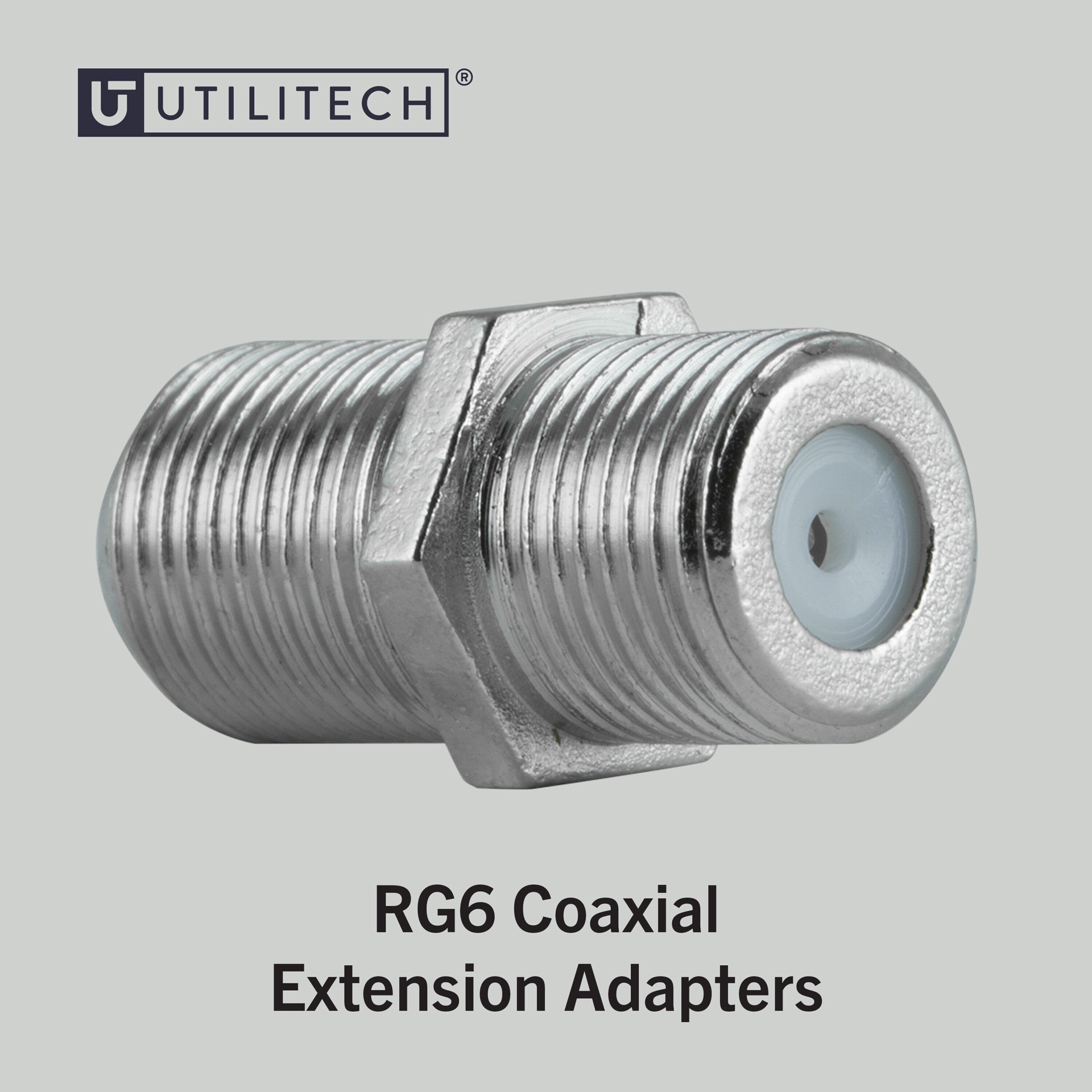 slide 2 of 6, Utilitech 4 -Pack Nickel Screw-on F-connector, 1 ct