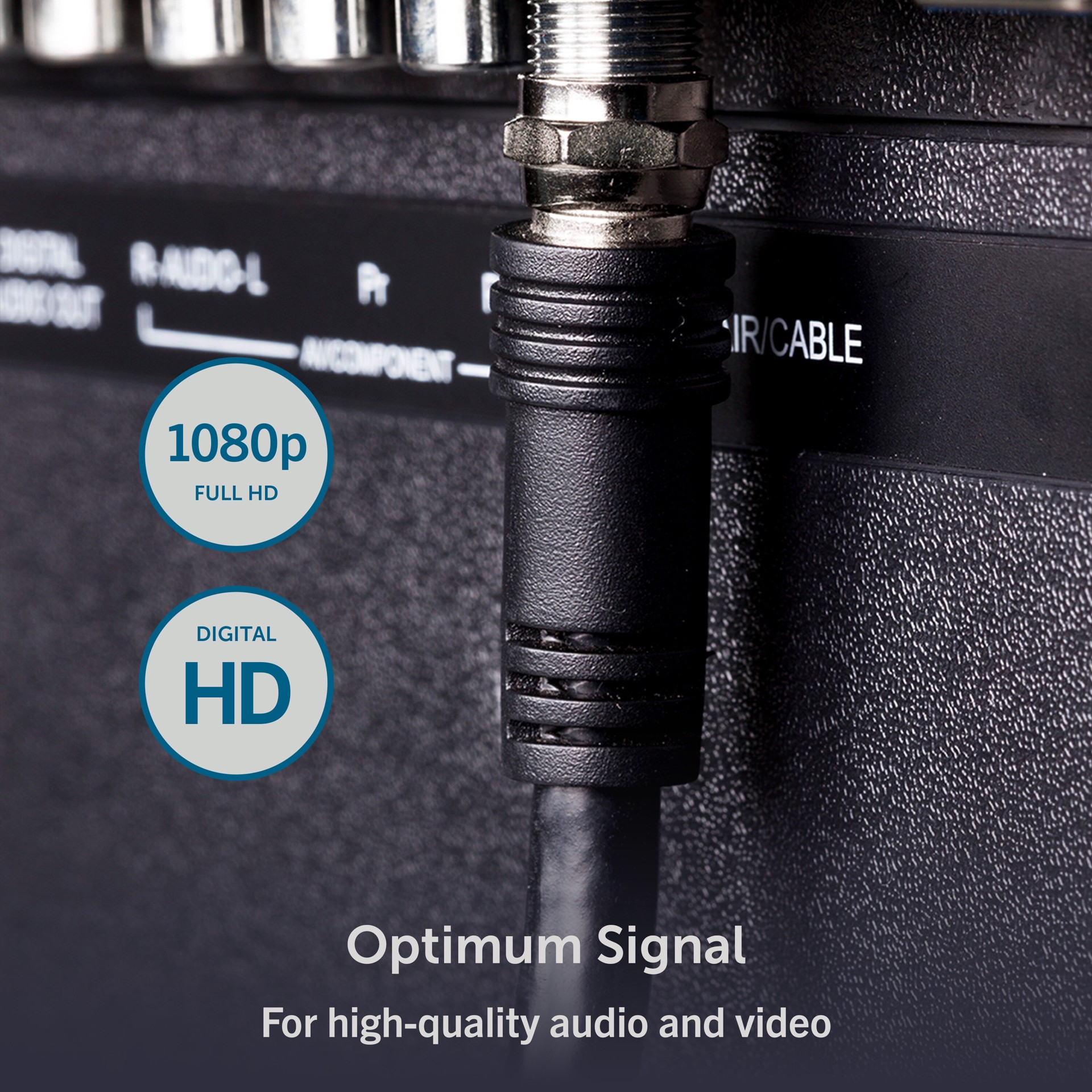 slide 3 of 6, Utilitech 100-ft RG6 Black Coaxial Cable, 1 ct