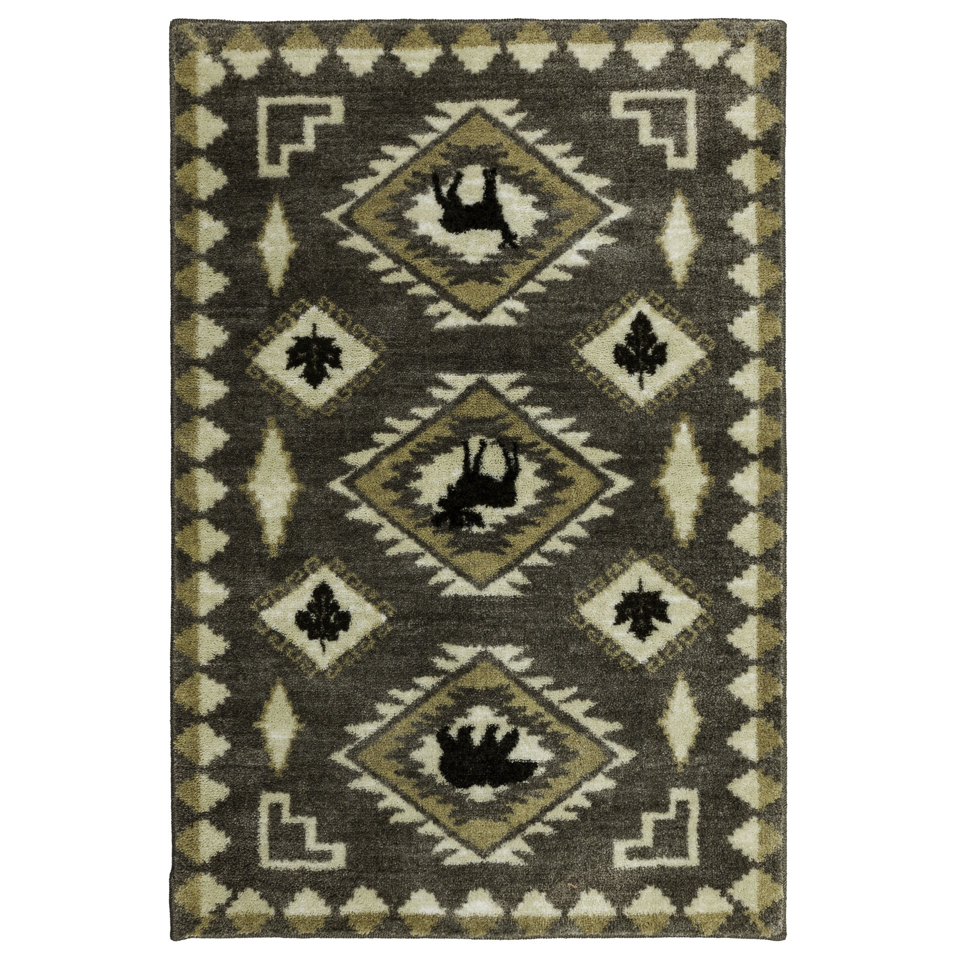 slide 2 of 6, allen + roth Hideaway 2 x 4 (ft) Tufted Gray Rectangular Indoor Solid Pet Friendly Area rug, 1 ct