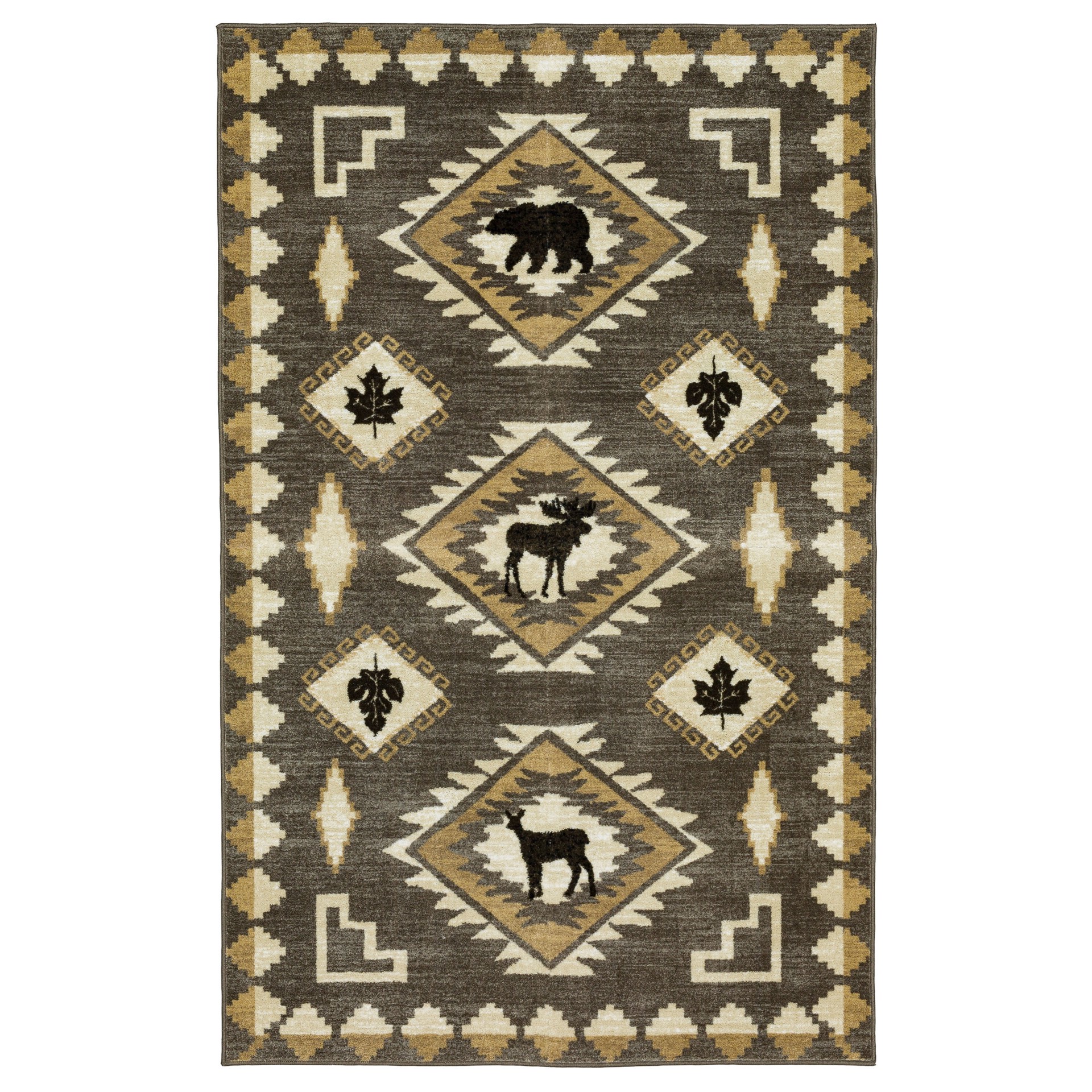 slide 2 of 6, allen + roth Hideaway 5 x 8 (ft) Tufted Gray Rectangular Indoor Solid Pet Friendly Area rug, 1 ct