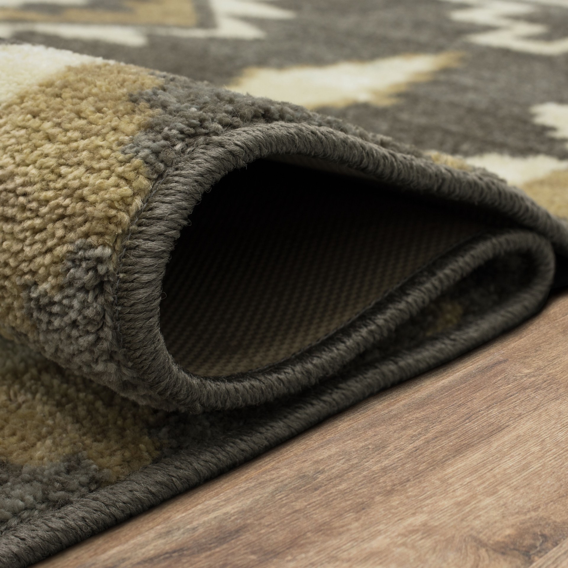 slide 5 of 6, allen + roth Hideaway 5 x 8 (ft) Tufted Gray Rectangular Indoor Solid Pet Friendly Area rug, 1 ct
