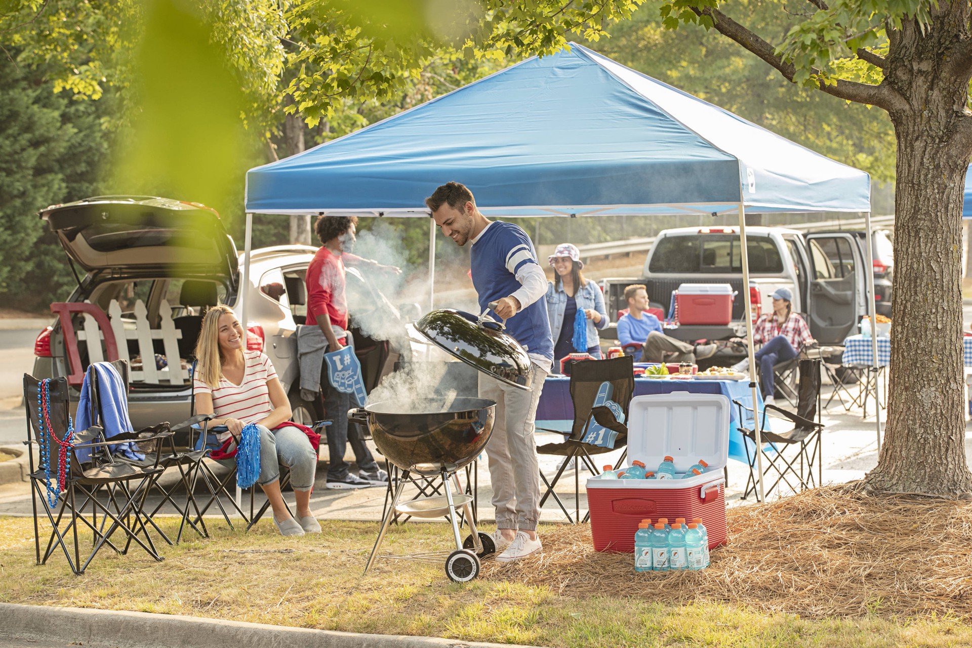 slide 3 of 6, Z-Shade 10-ft x 10-ft Square White Pop-up canopy, 1 ct