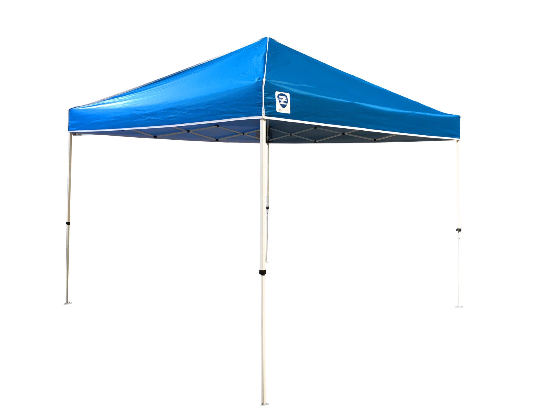 slide 1 of 6, Z-Shade 10-ft x 10-ft Square White Pop-up canopy, 1 ct