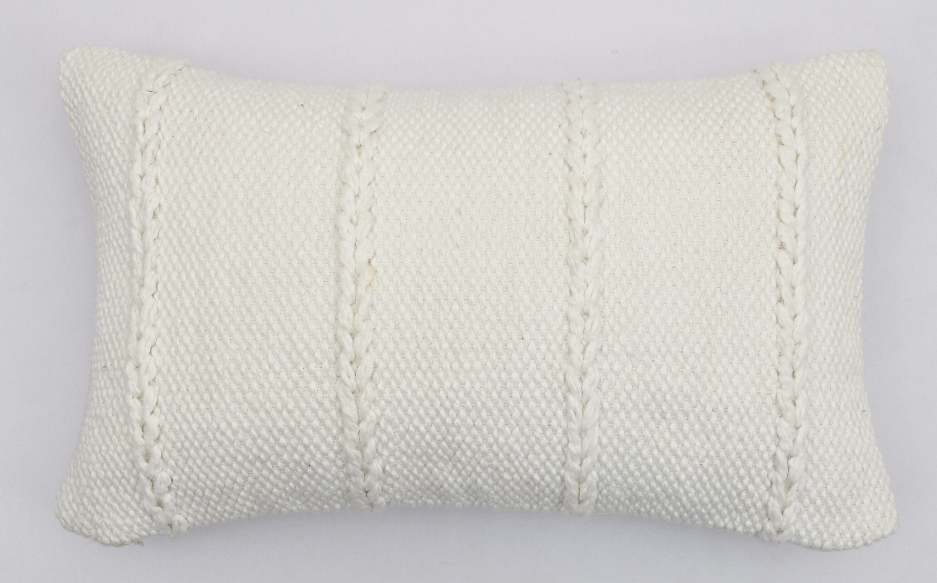 slide 3 of 5, allen + roth 12-in x 20-in Ivory Oblong Indoor Decorative Pillow, 1 ct