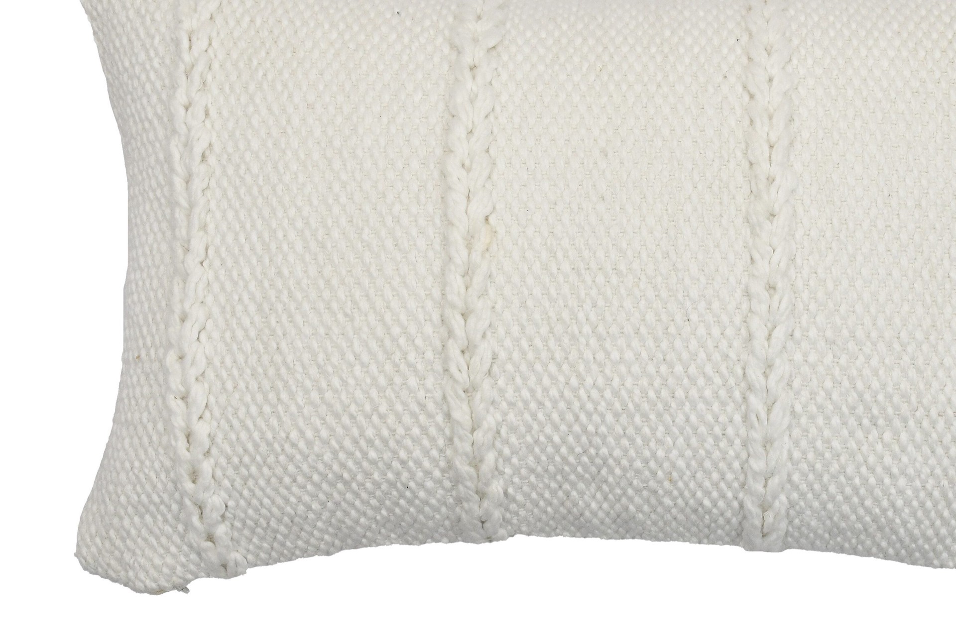 slide 4 of 5, allen + roth 12-in x 20-in Ivory Oblong Indoor Decorative Pillow, 1 ct