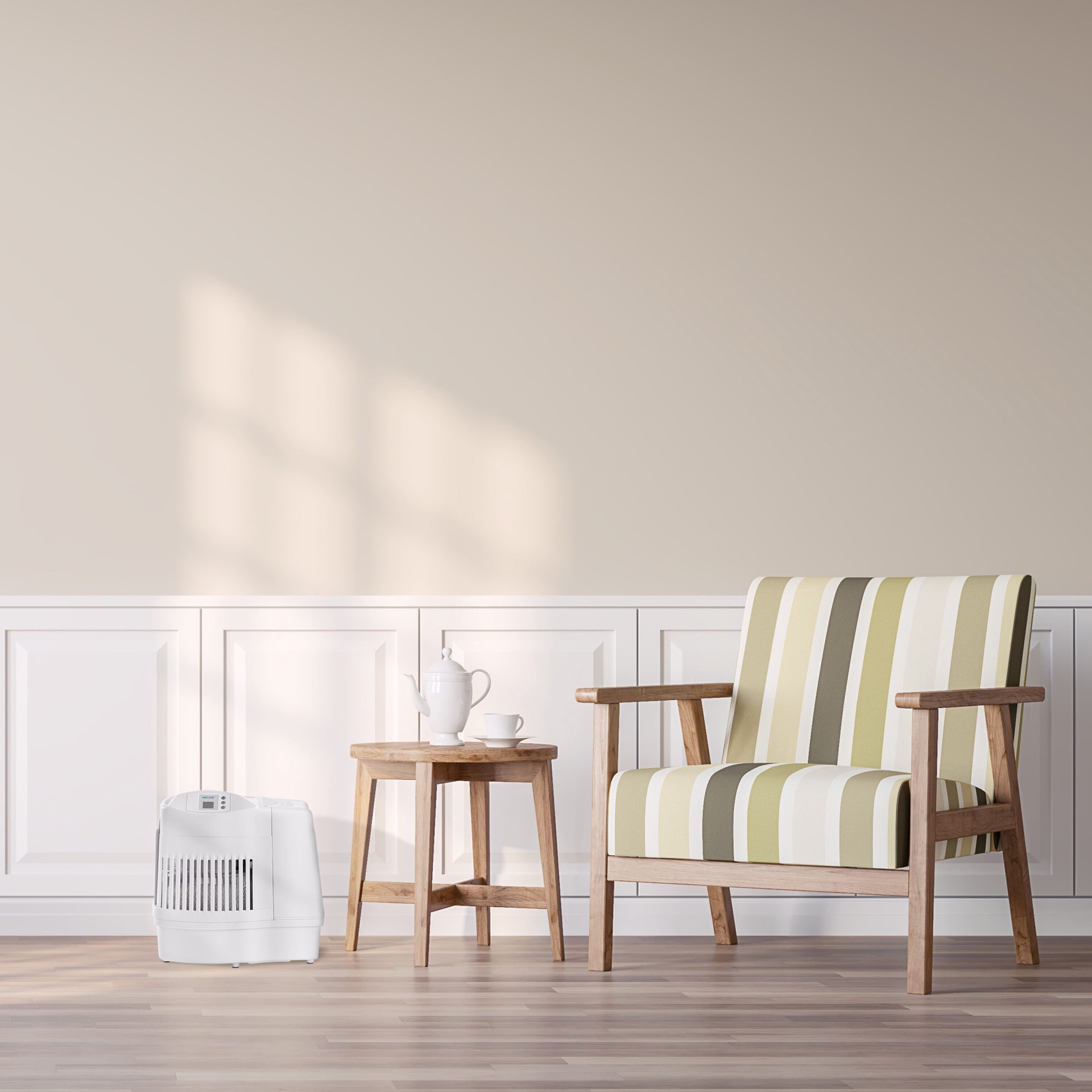 slide 5 of 6, AIRCARE Mini-Console Evaporative Large Room Console Humidifier - Off-white, 1 ct