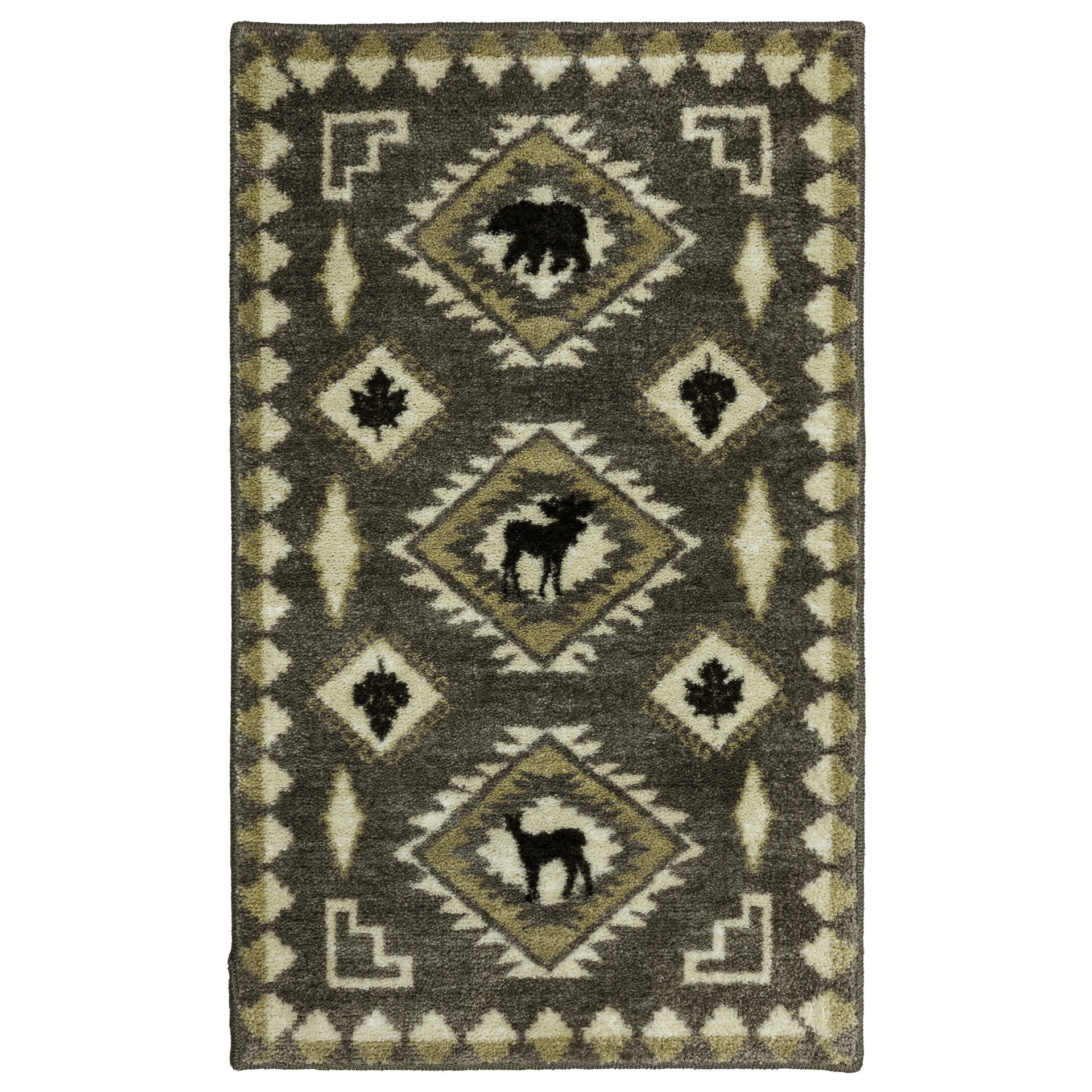 slide 2 of 6, allen + roth Hideaway 2 x 3 (ft) Tufted Gray Rectangular Indoor Solid Pet Friendly Area rug, 1 ct