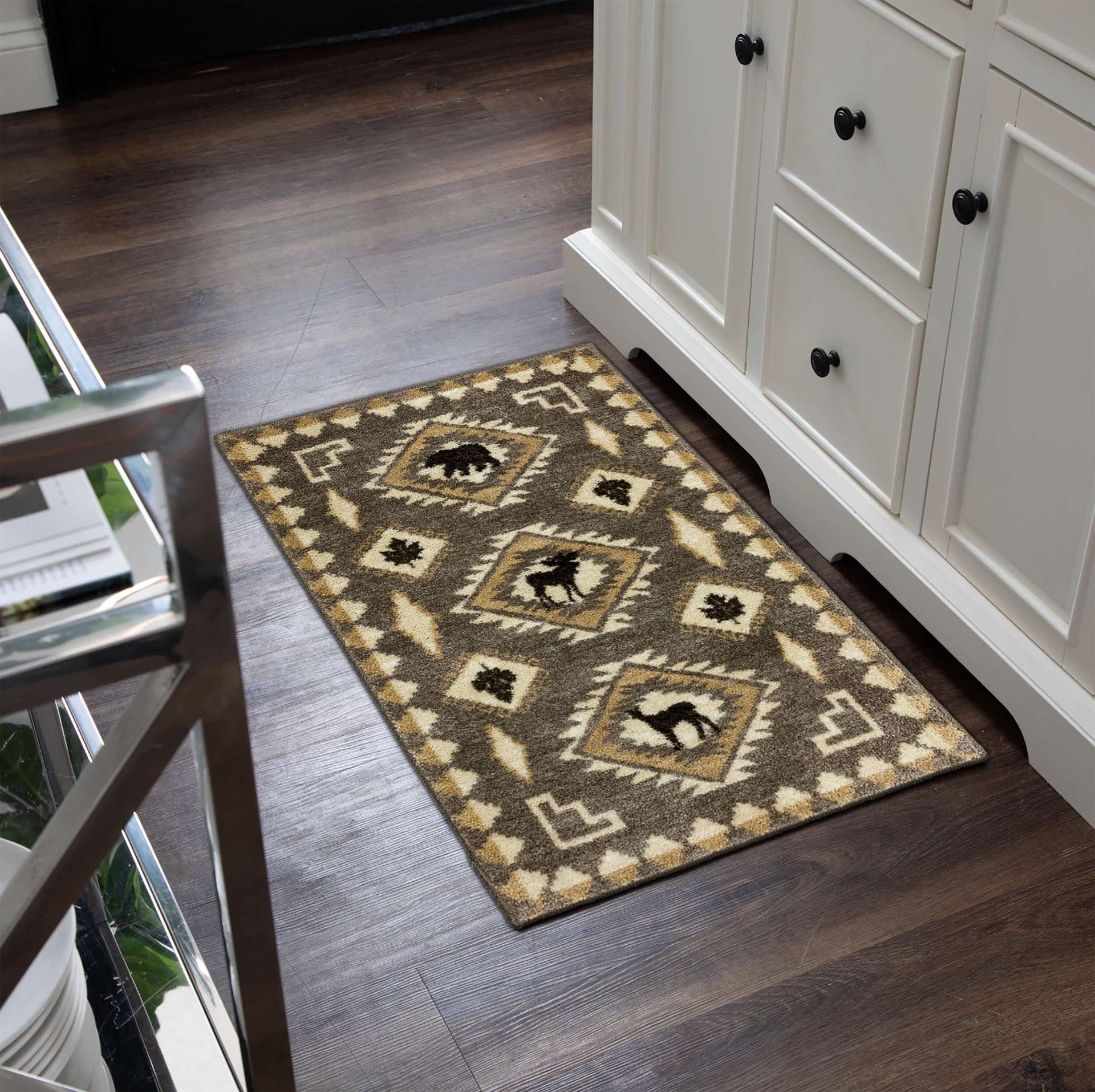 slide 5 of 6, allen + roth Hideaway 2 x 3 (ft) Tufted Gray Rectangular Indoor Solid Pet Friendly Area rug, 1 ct