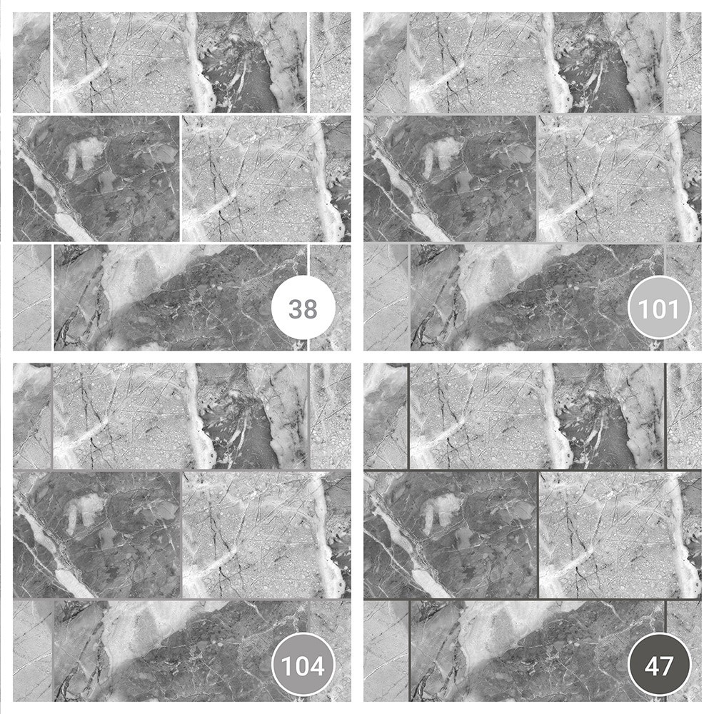 slide 5 of 6, Origin 21 White/Grey 12-in x 24-in Polished Porcelain Marble Look Floor and Wall Tile (1.937-sq. ft/ Piece), 1 ct