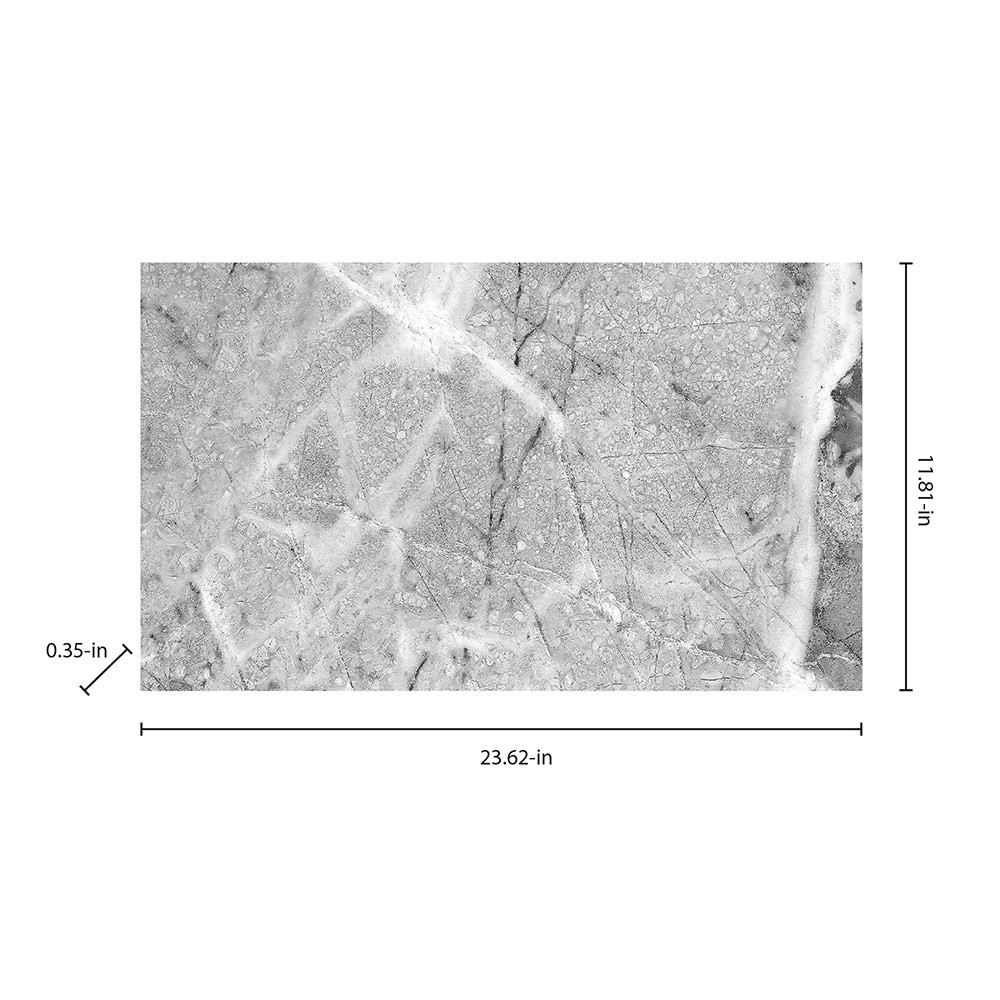 slide 6 of 6, Origin 21 White/Grey 12-in x 24-in Polished Porcelain Marble Look Floor and Wall Tile (1.937-sq. ft/ Piece), 1 ct