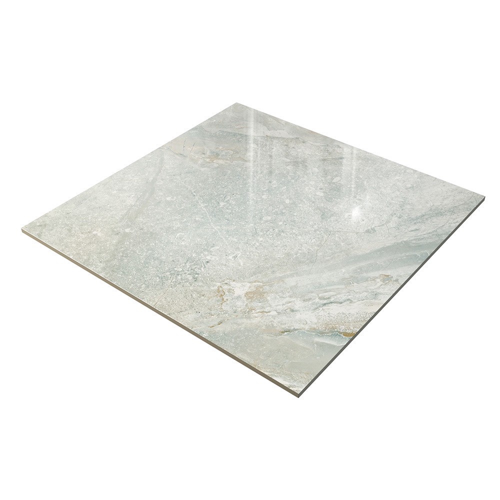 slide 2 of 6, Origin 21 Blue 24-in x 24-in Polished Porcelain Encaustic Floor and Wall Tile (3.875-sq. ft/ Piece), 1 ct