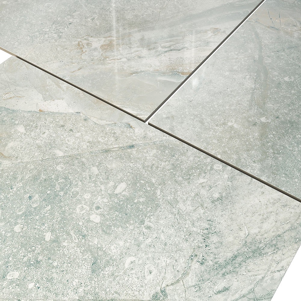 slide 6 of 6, Origin 21 Blue 24-in x 24-in Polished Porcelain Encaustic Floor and Wall Tile (3.875-sq. ft/ Piece), 1 ct