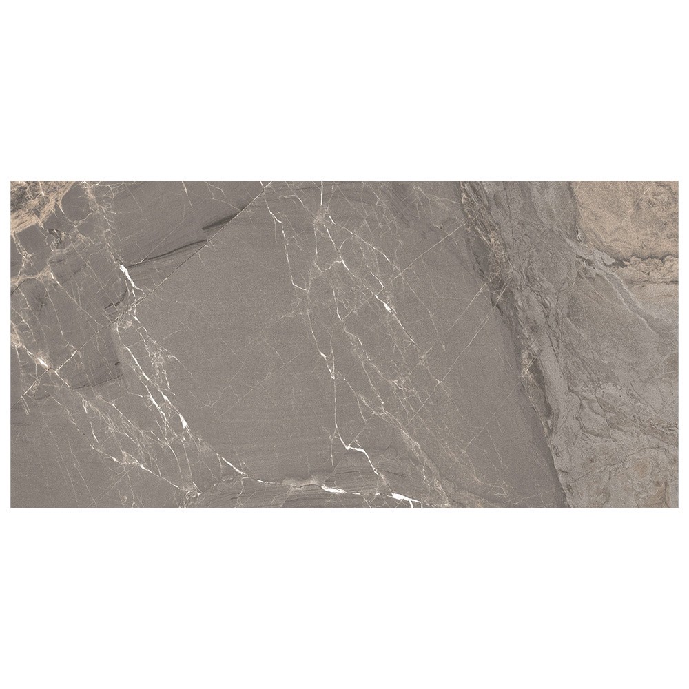 slide 3 of 6, Origin 21 Taupe Agate 12-in x 24-in Polished Porcelain Marble Look Floor and Wall Tile (1.937-sq. ft/ Piece), 1 ct