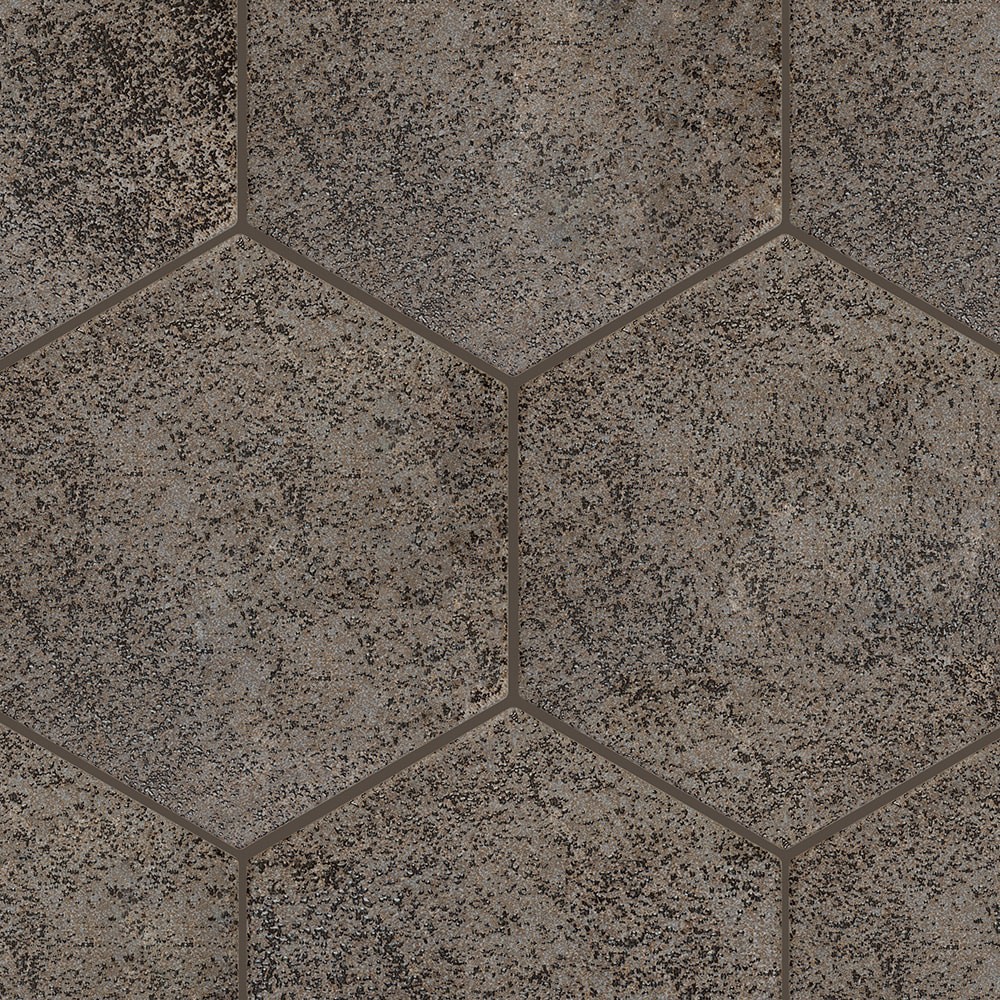 slide 1 of 6, allen + roth Metallic Hex 8-in x 9-in Matte Porcelain Hexagon Floor and Wall Tile ( 0.376-sq ft Piece ), 1 ct