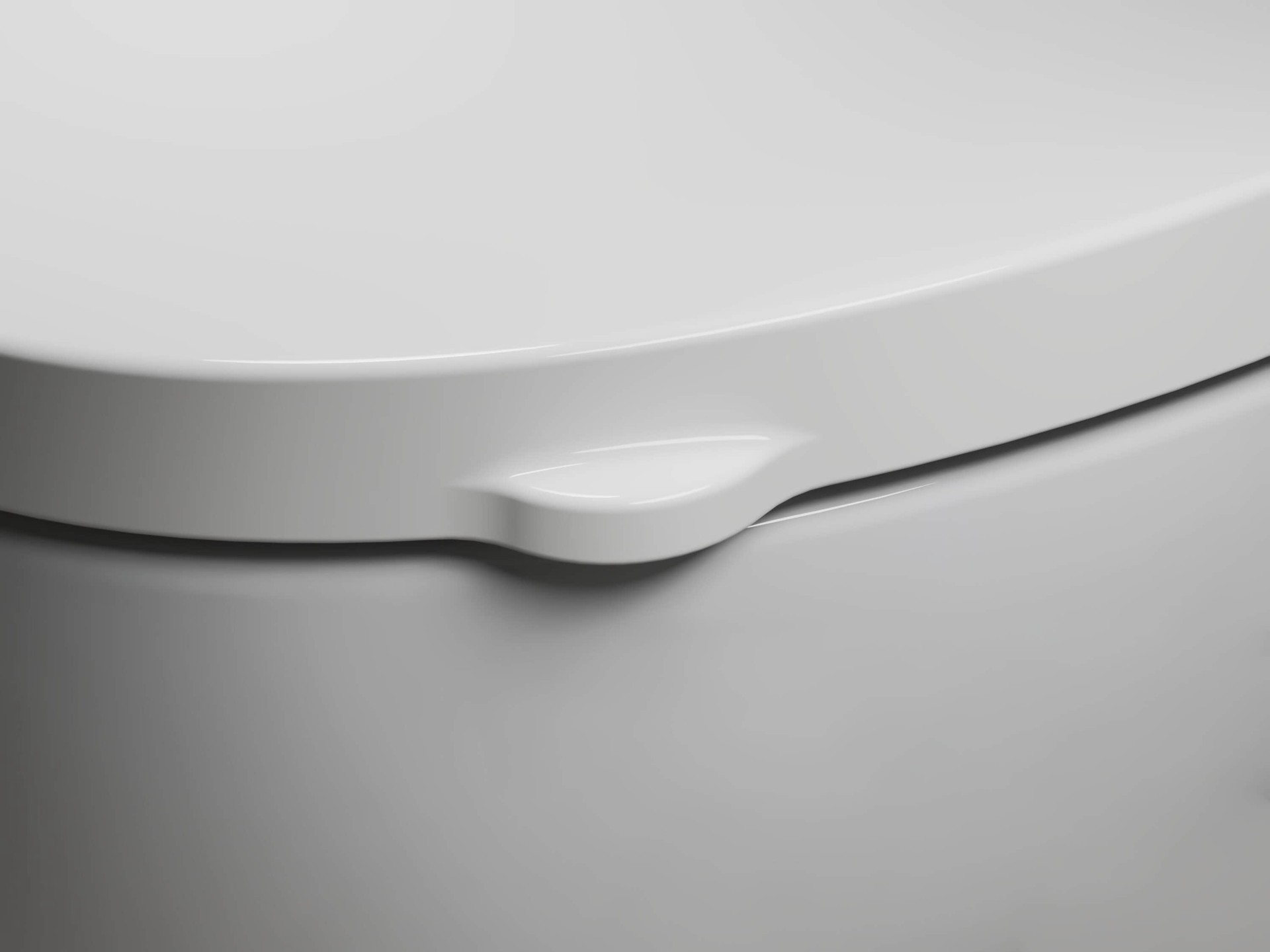 slide 2 of 6, KOHLER Drift Tab Plastic White Round Soft Close Toilet Seat, 1 ct