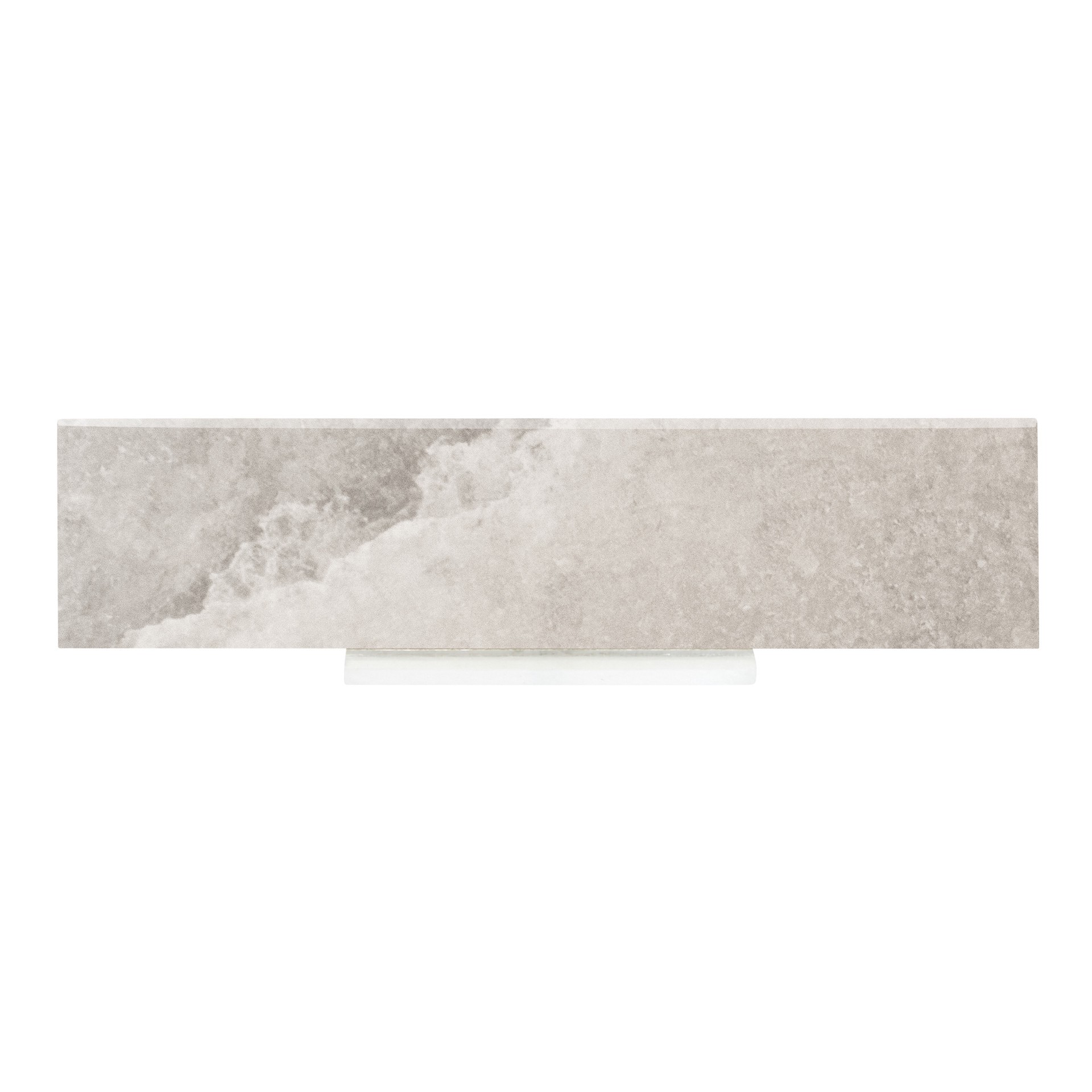 slide 1 of 6, allen + roth Danish Limestone Gray 3-in x 12-in Matte Porcelain Floor and Wall Tile ( 0.22-sq ft Piece ), 1 ct