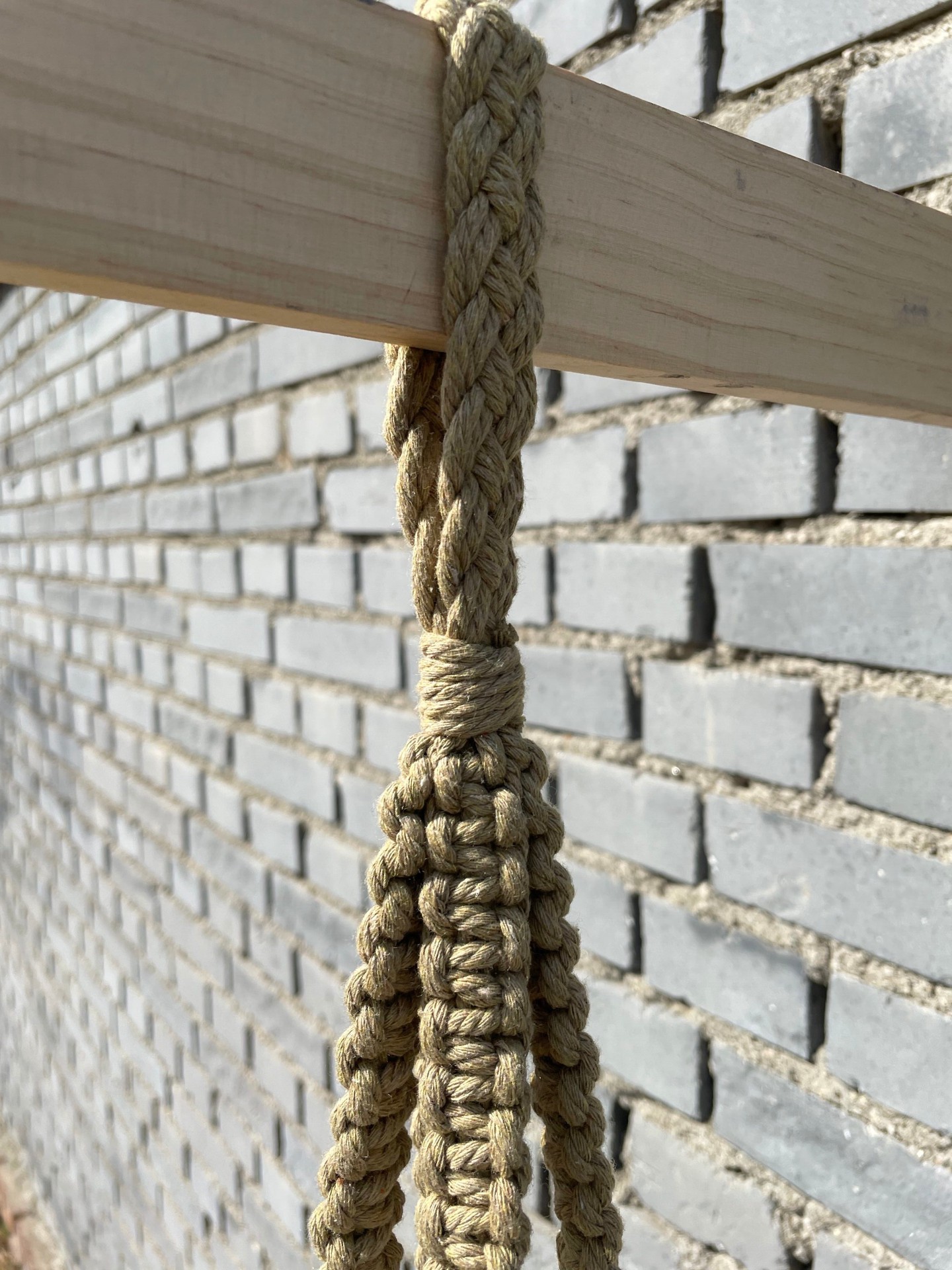 slide 5 of 6, allen + roth 43-in Brown Macrame Plant hook(s), 1 ct