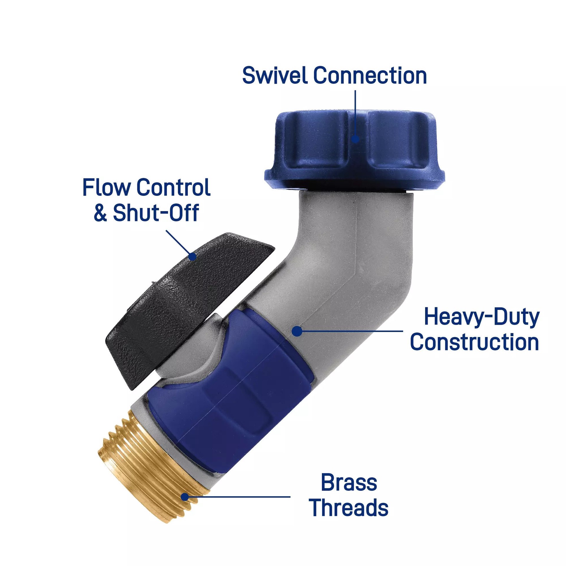slide 2 of 6, Orbit Brass 1-Way Restricted-Flow Water Shut-Off, 1 ct