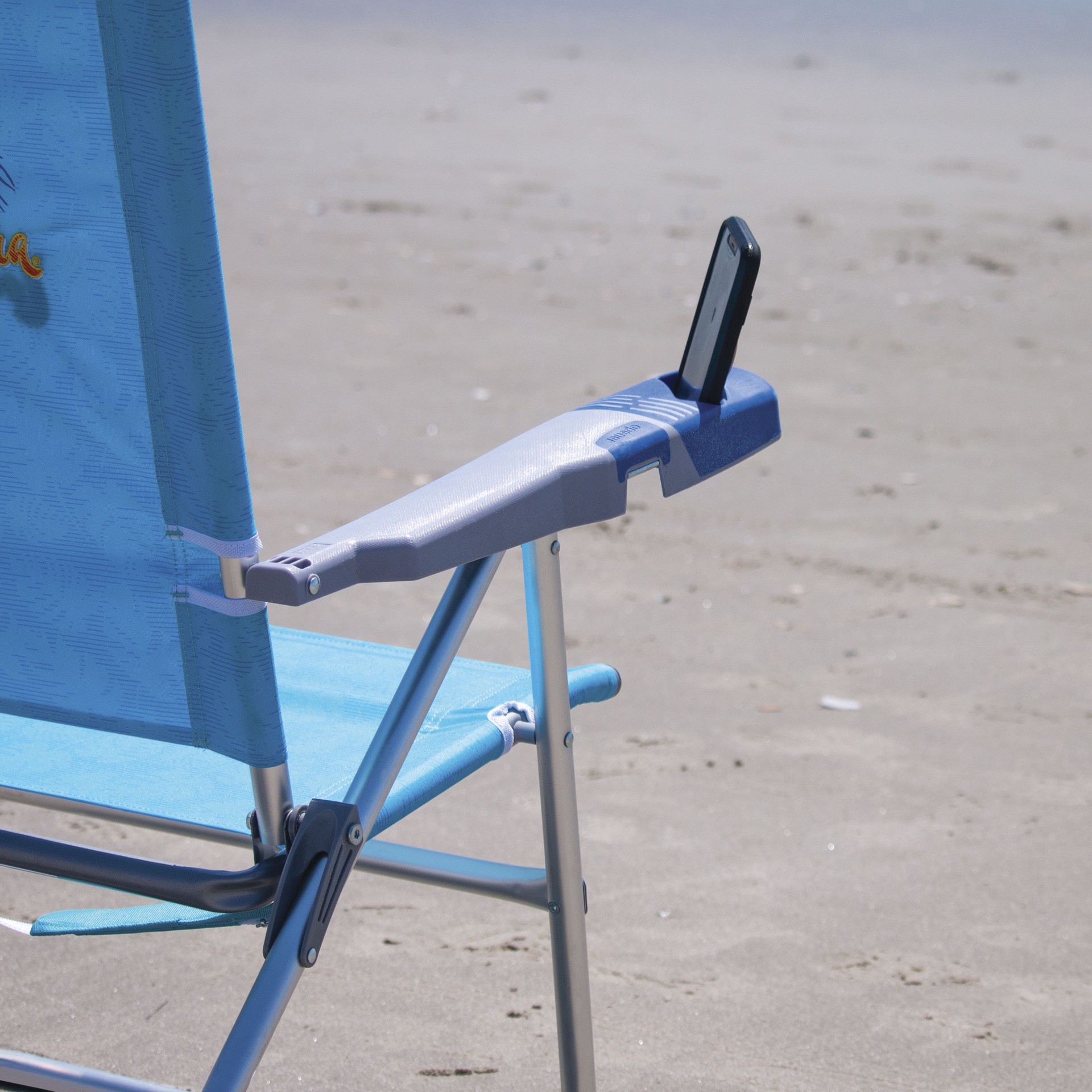 slide 2 of 6, Tommy Bahama Polyester High Folding Beach chair Adjustable and Carrying Strap/Handle Included, 1 ct