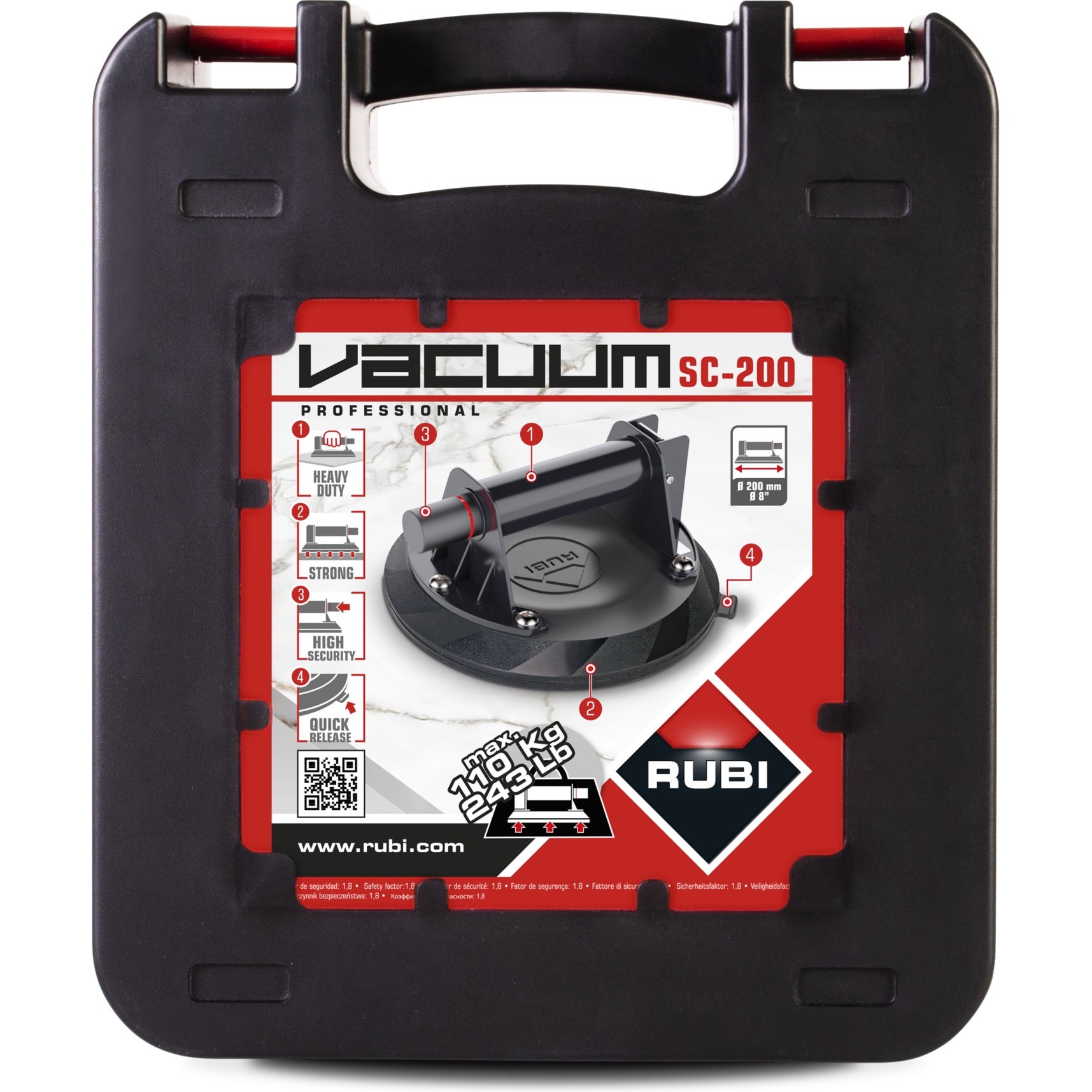 slide 6 of 6, RUBI 243.0-lb 11.024-in Dia Plastic Tile Suction Cup, 1 ct