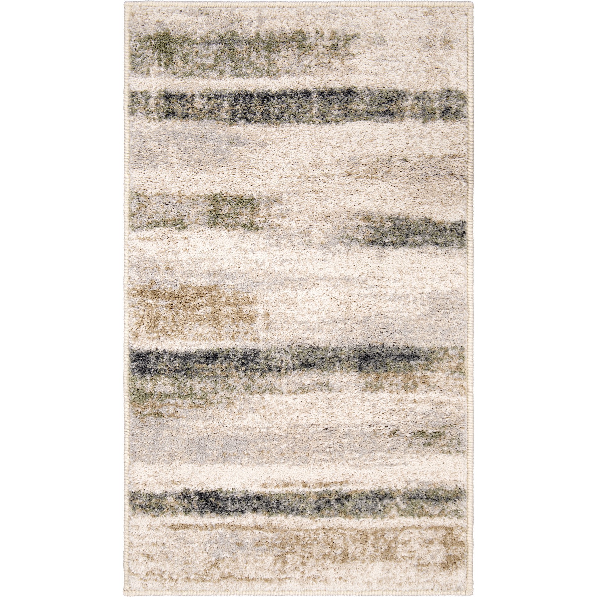 slide 3 of 6, allen + roth with STAINMASTER Multiscape Performance 2 x 8 (ft) Cream Rectangular Indoor Abstract Farmhouse/Cottage Pet Friendly Area rug, 1 ct