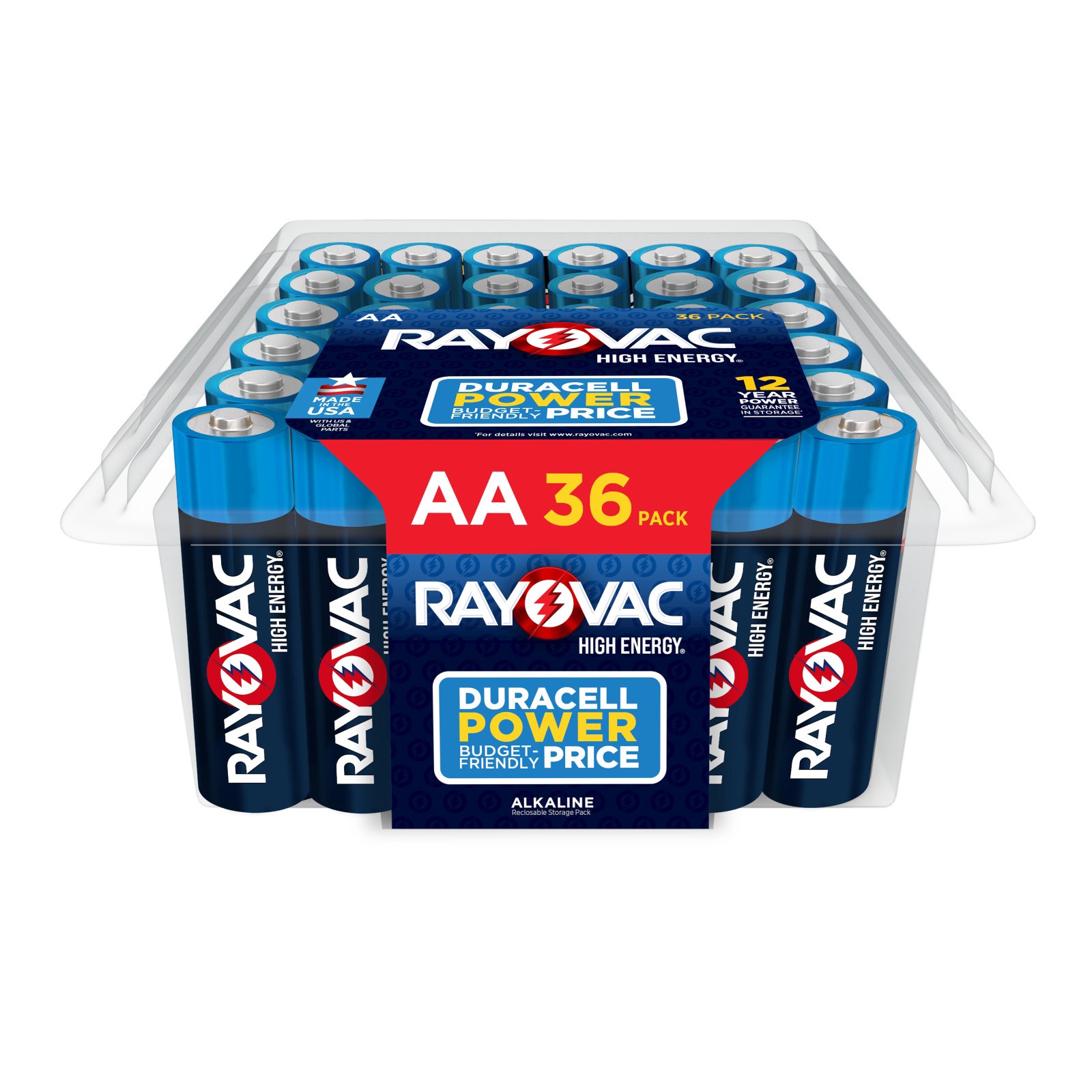 slide 1 of 6, Rayovac High Energy Alkaline AA Batteries ( 36 -Pack), 1 ct